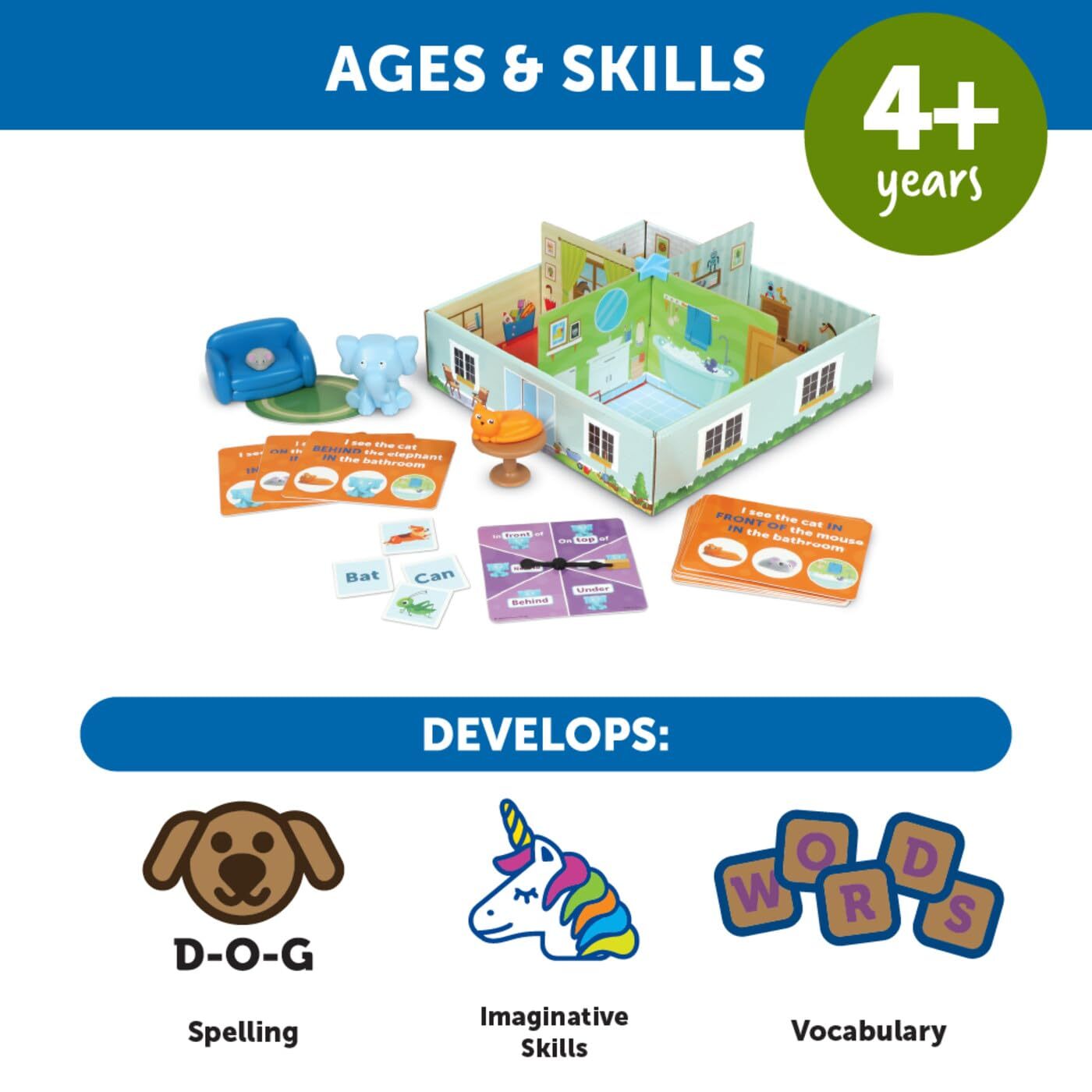 Learning Resources Elephant in the Room Positional Words Activity Set