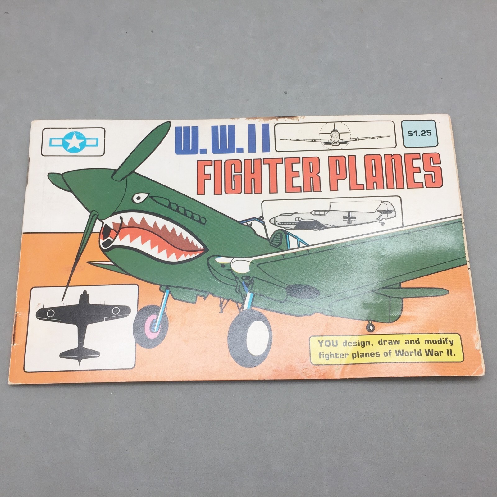 WWII Fighter Planes Kids Book John Patterson 1980 School Book Fair Learn To Draw