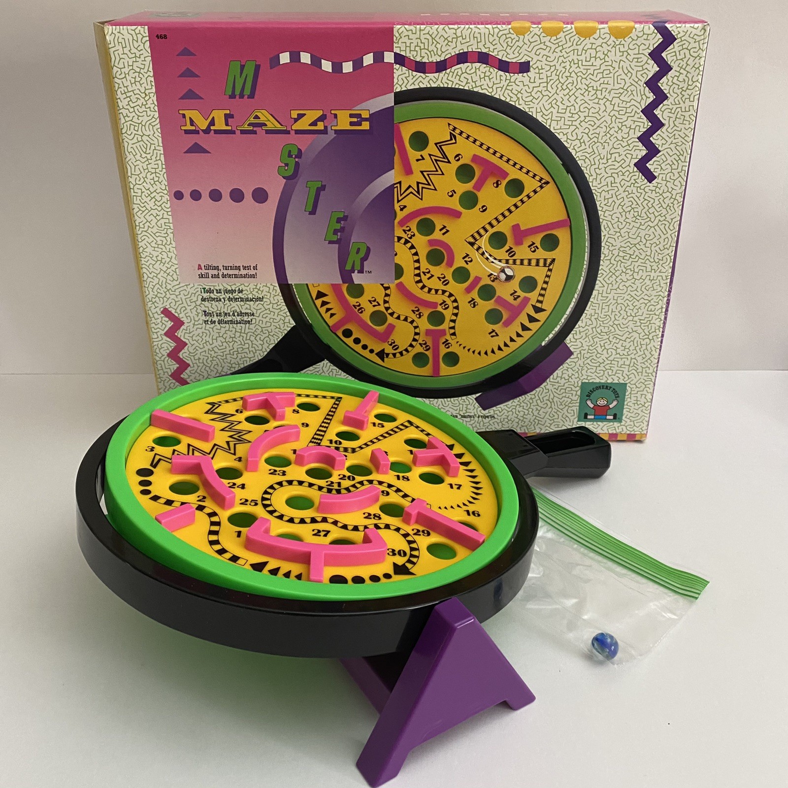 Discovery Toys Maze Master Labyrinth Game Toy Vintage 1990 Retro