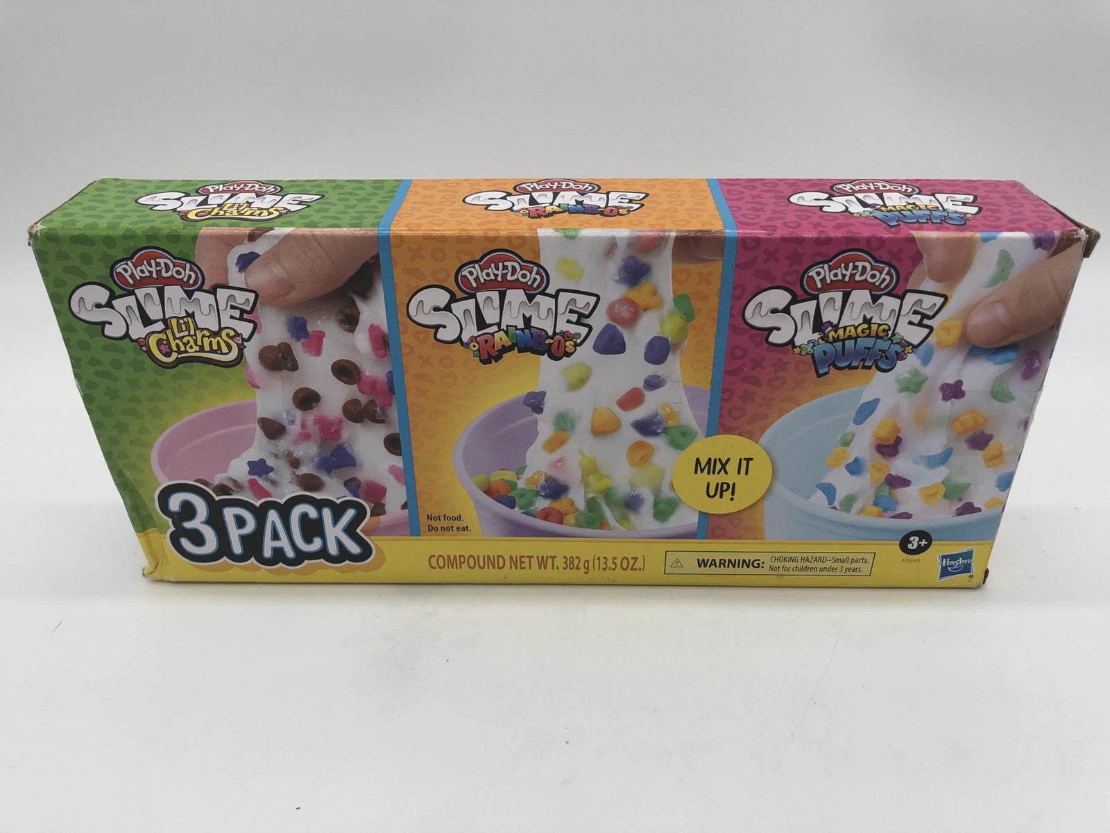Play-Doh Slime Cereal Themed Bundle of 3 Varieties for Kids 3 Years and Up, Milk