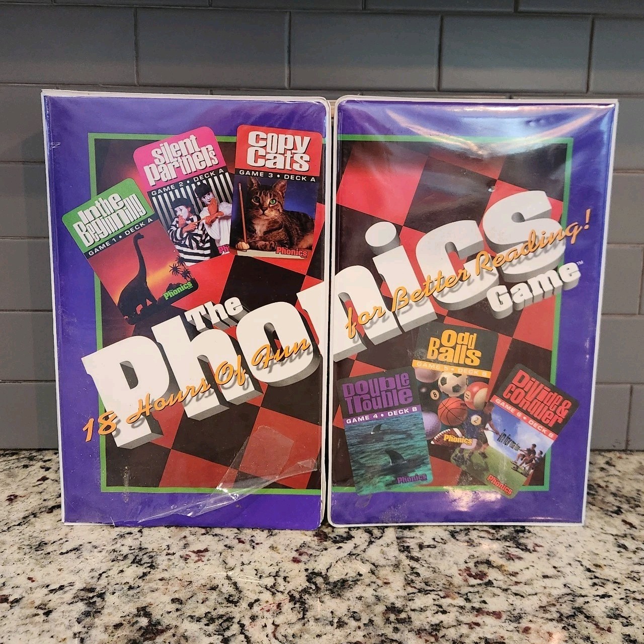 Phonics Game For Better Reading VHS & Cassette Set 90’s -Only Missing Play Book