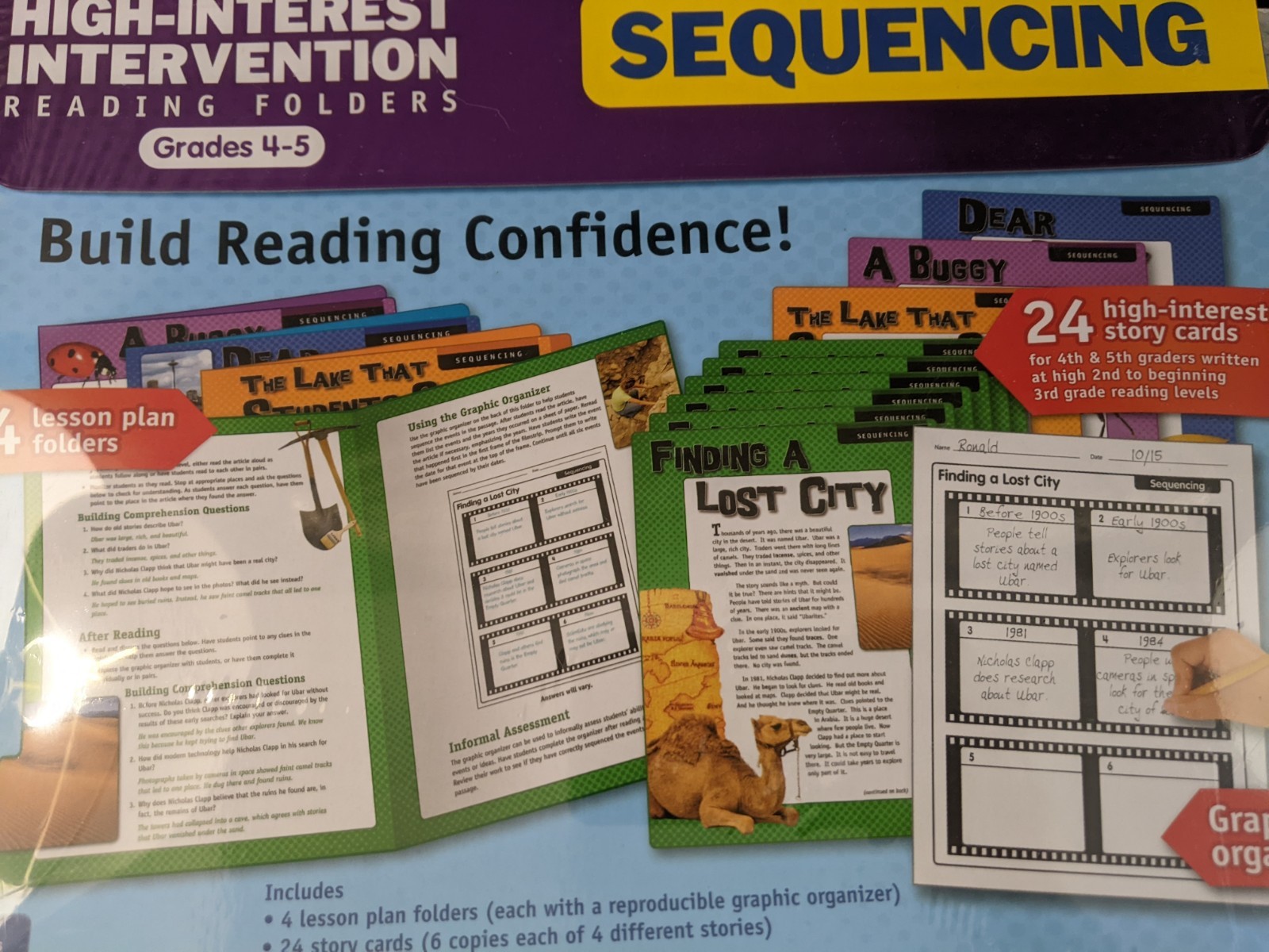 Lakeshore Learning SEQUENCING Literacy Reading High Interest Grades 4-5 SEALED