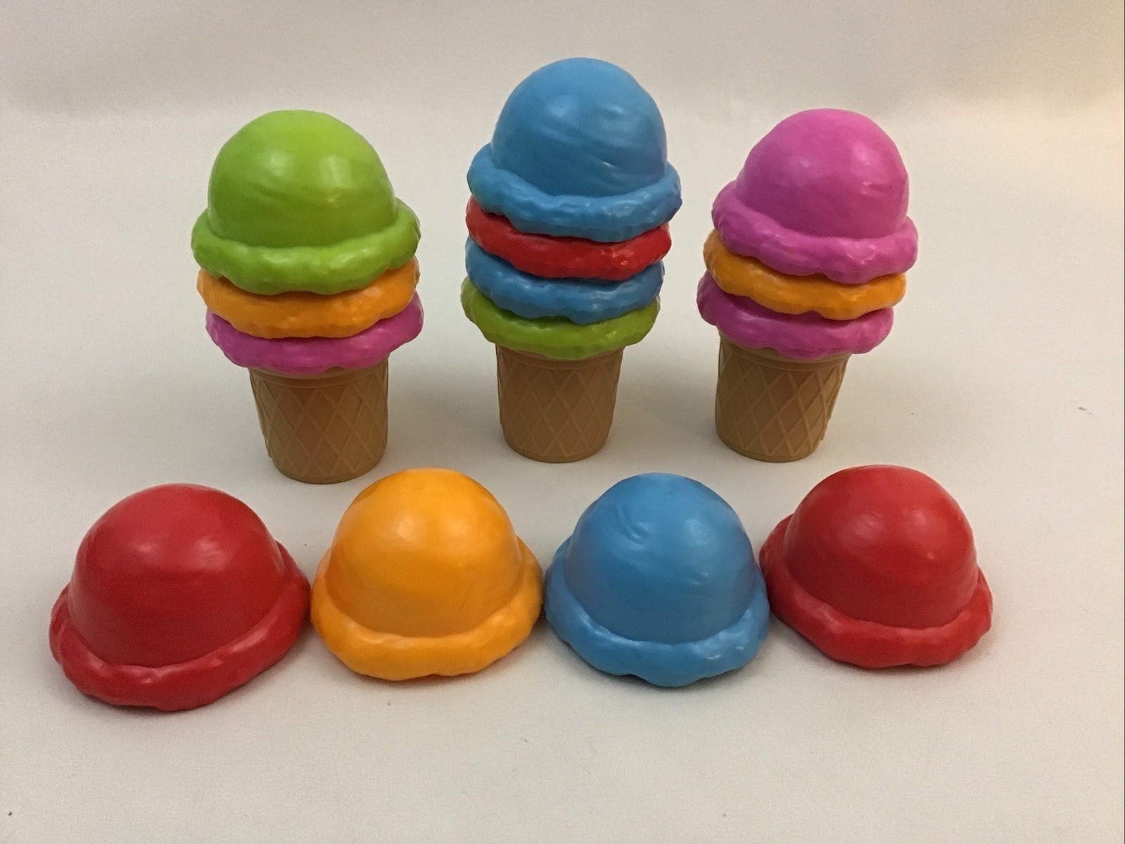 Lakeshore Counting Cones Colors Counting Pretend Food Replacement pcs Heavy LotH