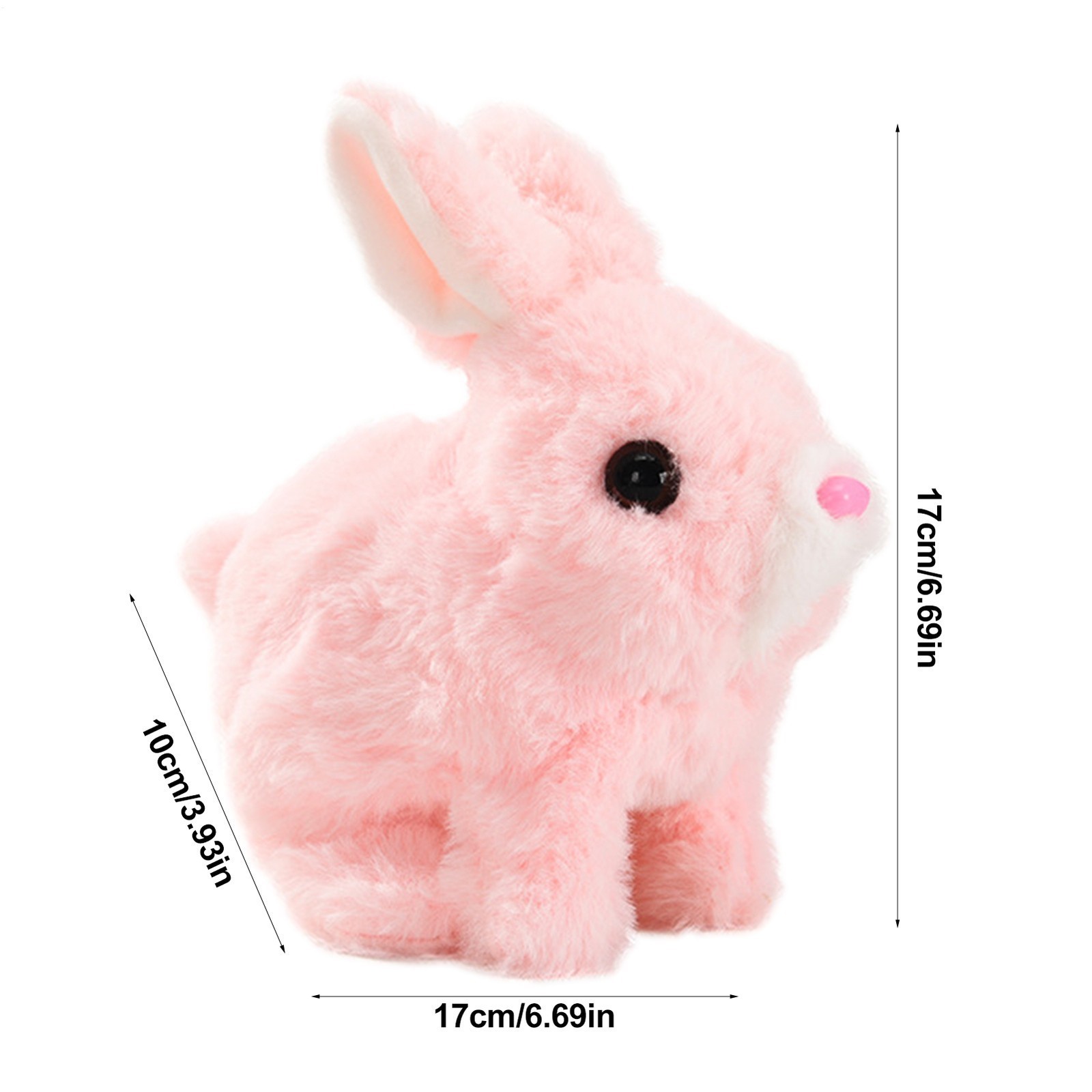 Electric Plush Rabbit Hopping Jumping Interactive Bunny Robot Toy Easter Gift
