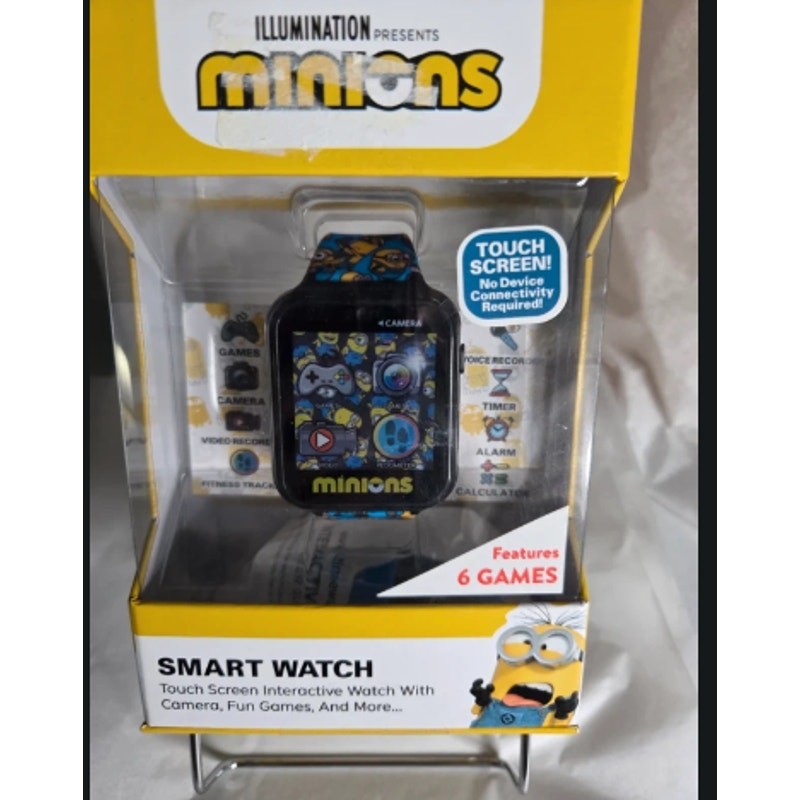 Minions Kids Smartwatch Digital Camera Games Alarm Calculator Rechargeable