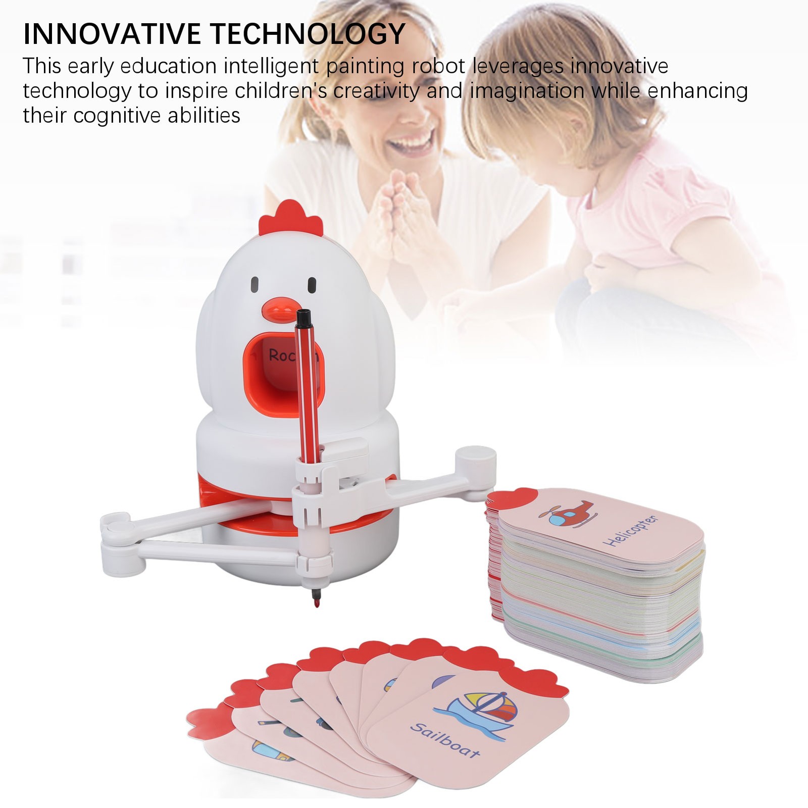 1-Educational Electric Drawing Robot For Kids Enhancing Cognitive Abilities ZLKW