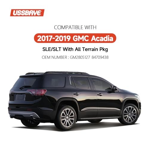 LED Tail Lights Compatible with Right Passage Side 17-19 Acadia Black Housing