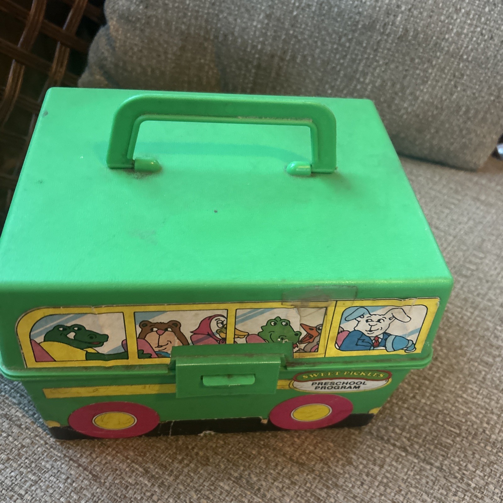 Vintage Sweet Pickles Preschool Program Learning Case Activity Bus Full w/ Cards