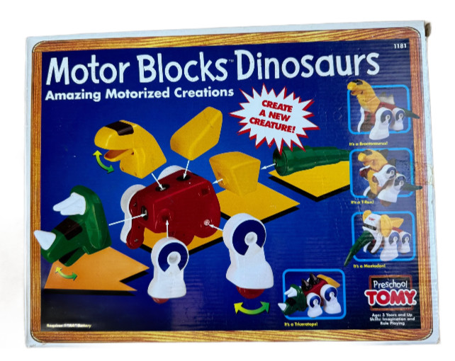 Motor Blocks Dinosaurs Preschool Robot #1181 Tomy