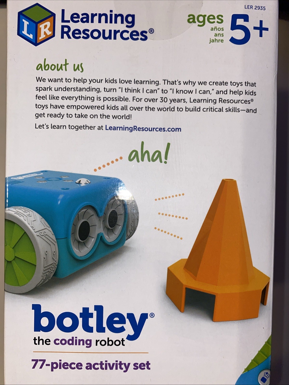 NEW Learning Resources LER2935 Botley The Coding Robot Activity Set 77 Pieces