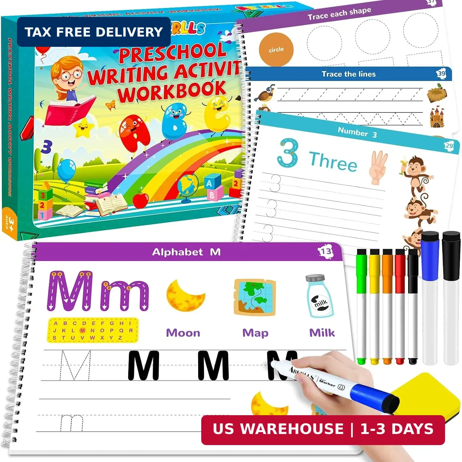 ABERLLS Preschool Learning Activities Educational Workbook, Pre Kindergarten Wor
