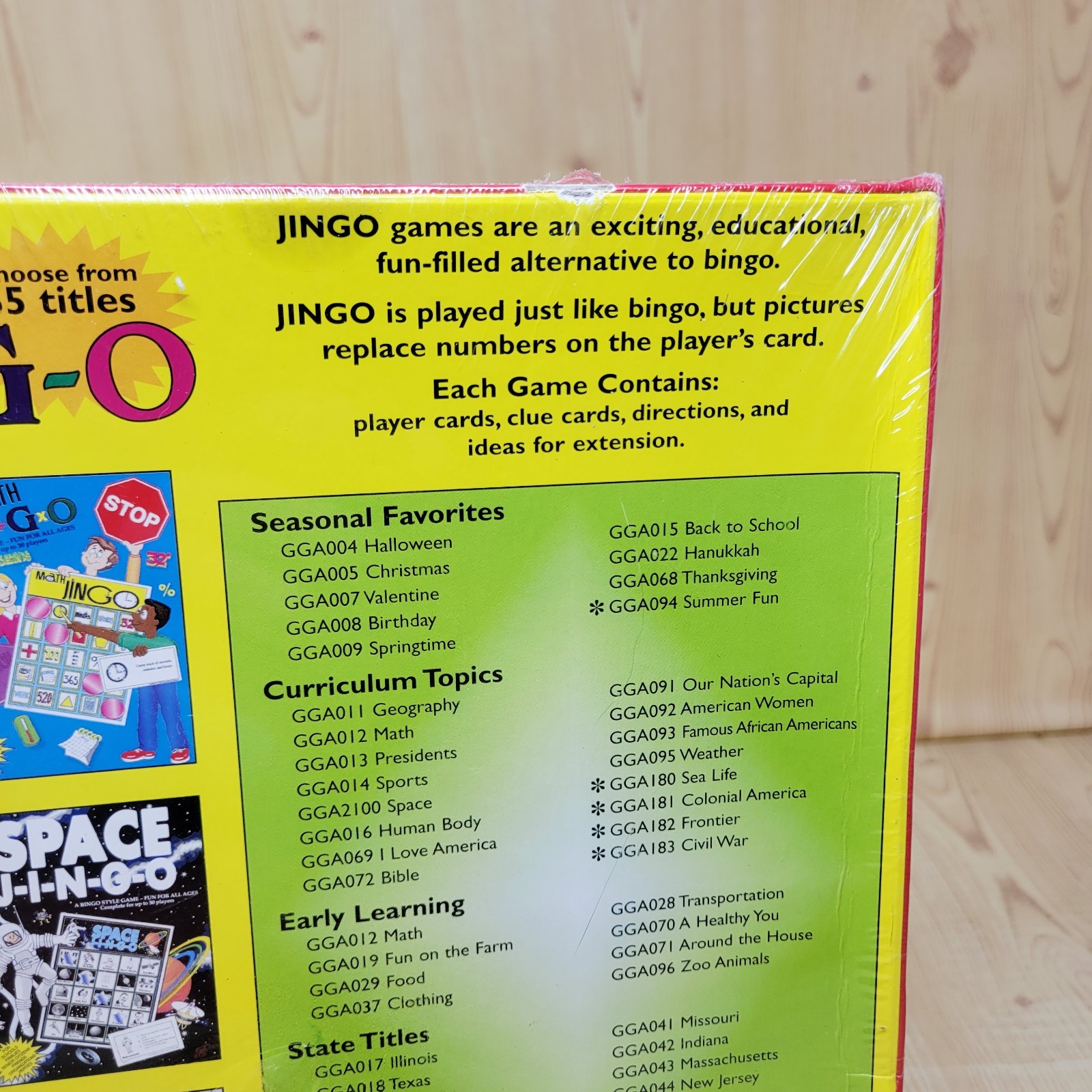 USA Geography Jingo Bingo Game NEW SEALED Minor Damage to Packaging