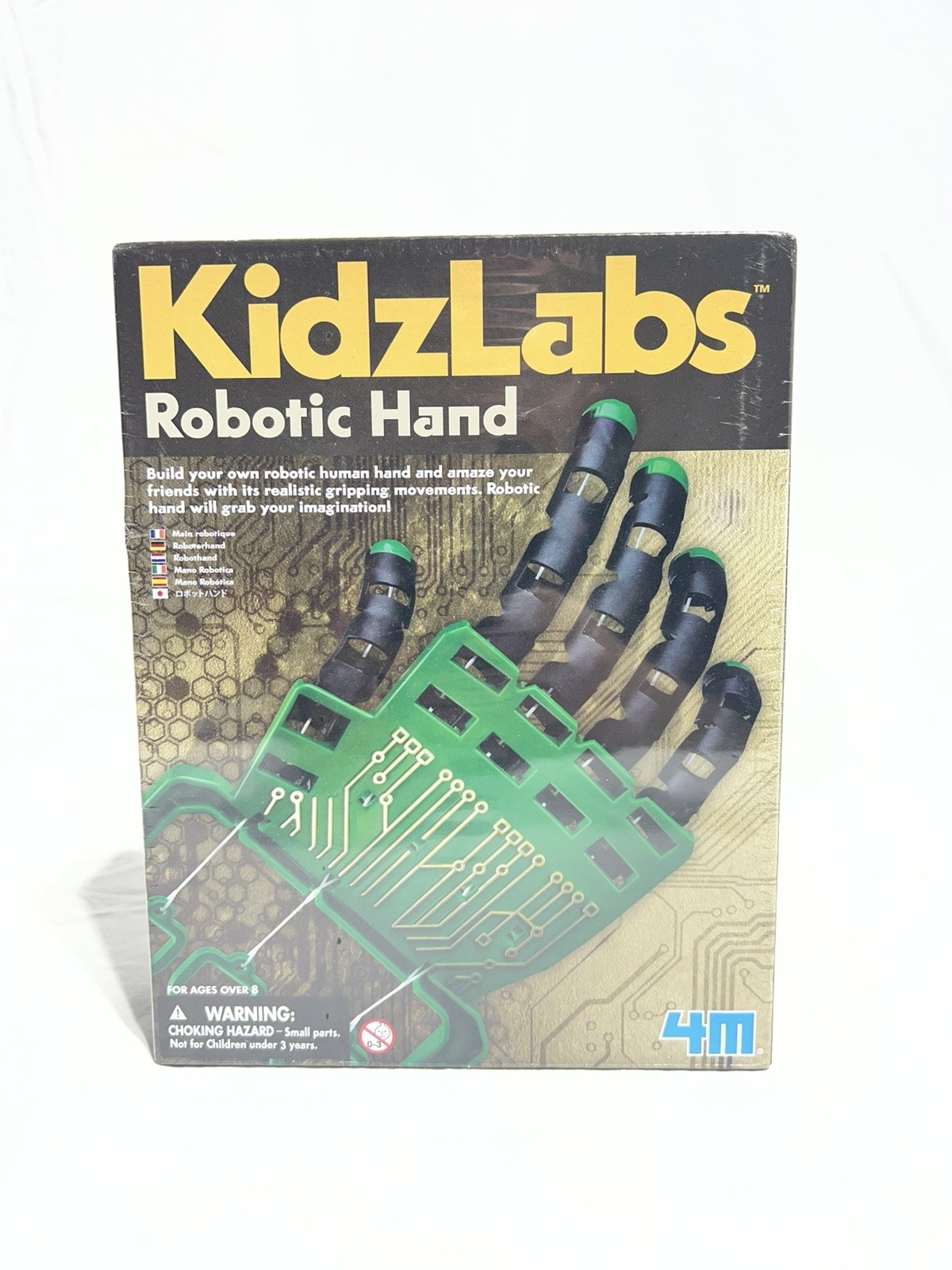 New 4M Kidzlabs Robotic Hand Kit – DIY Mechanical Robot Science – STEM Toys.