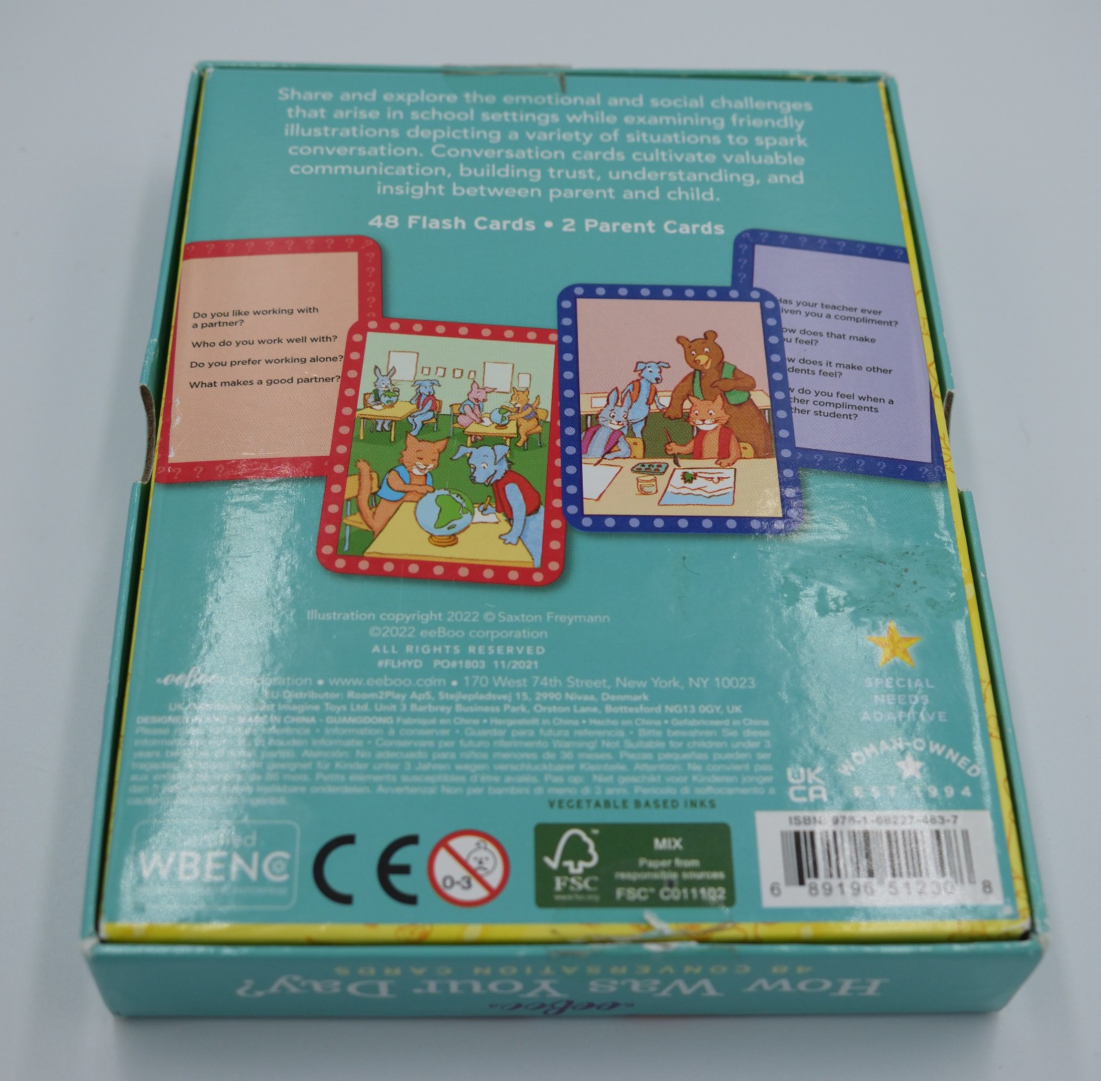 eeBoo HOW WAS YOUR DAY? Social Awareness Expectations At School Cards Set Of 50