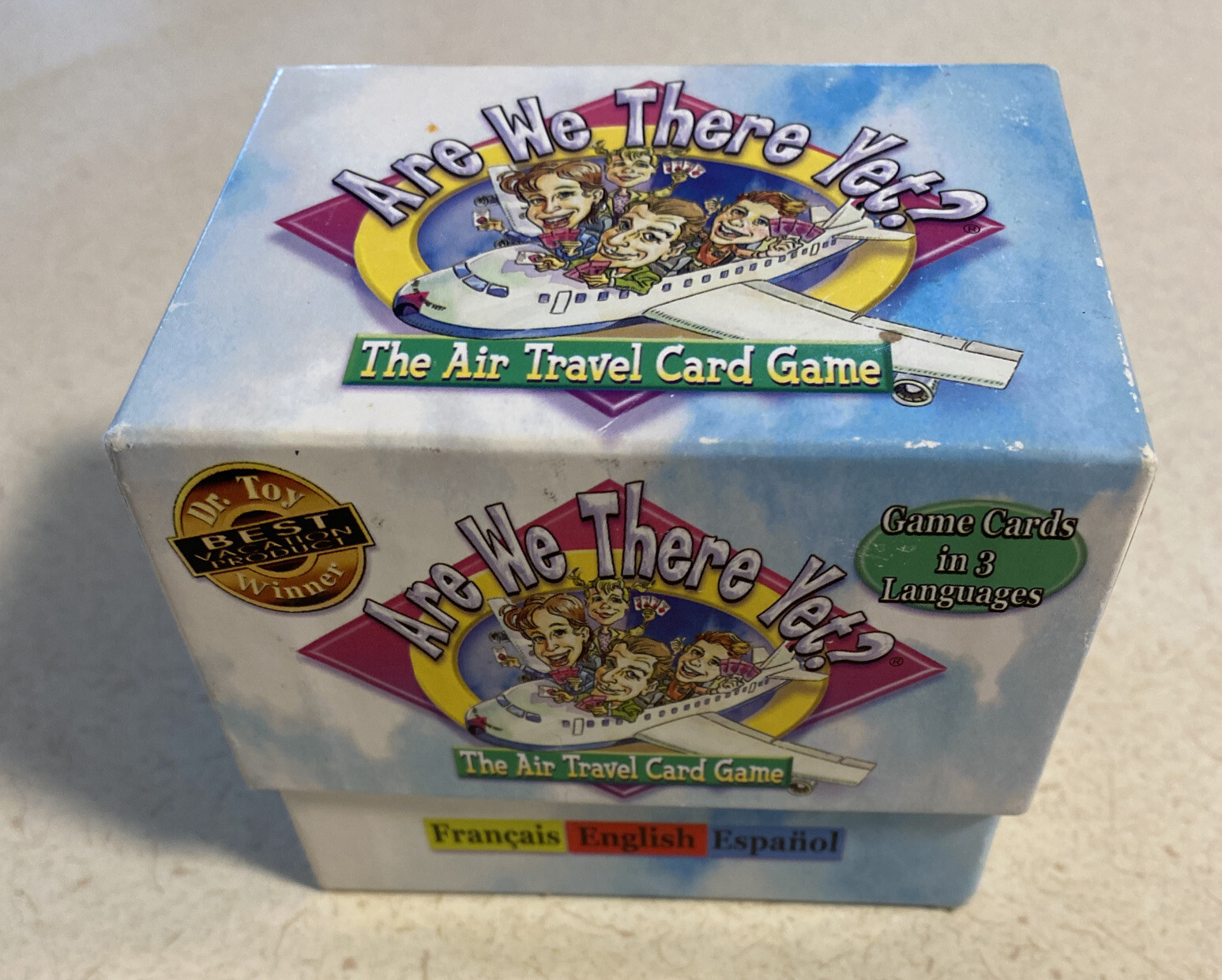 ARE WE THERE YET? The Air Travel Game Cards 3 Languages English Spanish French