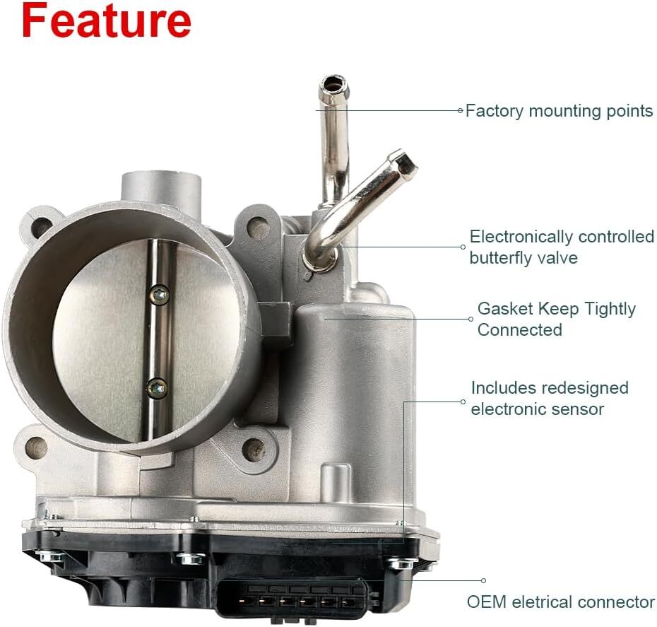 Electronic Throttle Body Assembly Compatible with Hyundai Elantra GT Tucson Kia
