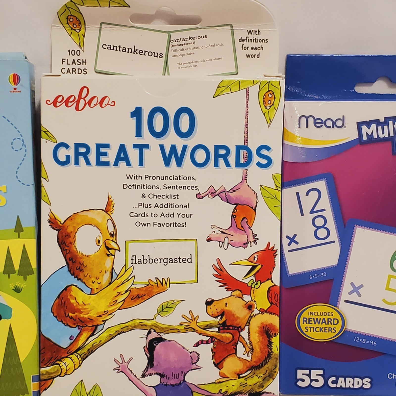Set of 5 Flashcard Travel Game and Learning Activities 1 card missing in Usborn