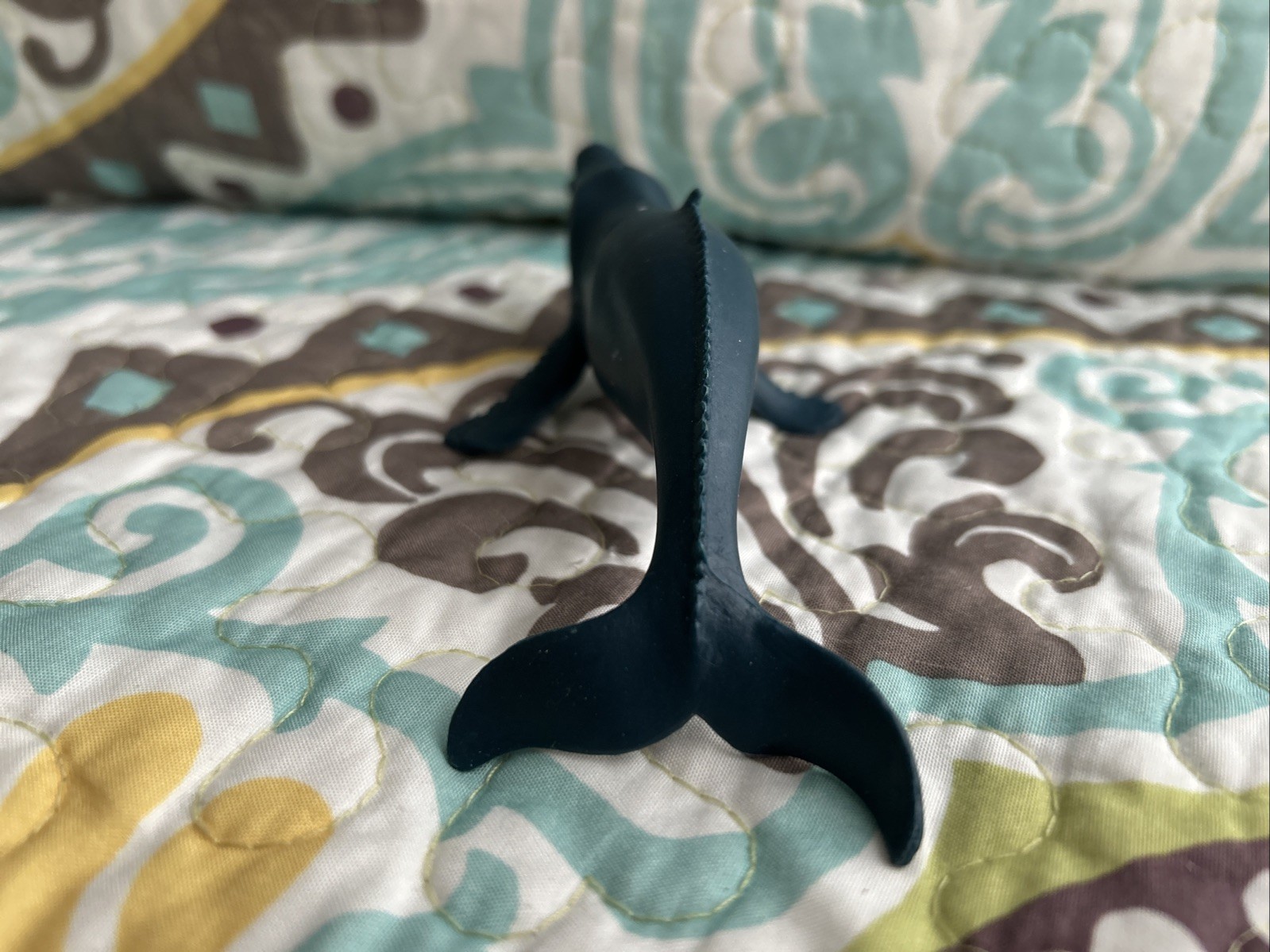Realistic Humpback Whale Toy 6” Plastic Replica Sea Life Decor Cake Topper