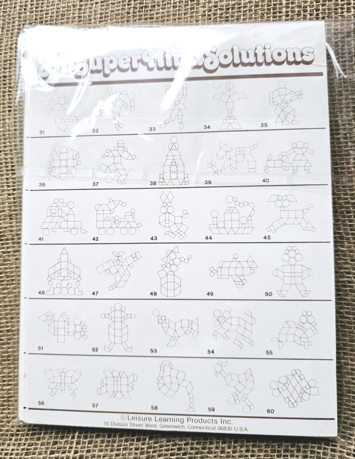 Vintage 1981 Mr Super Mind Leisure Learning Shape Activity Game Learning Aide