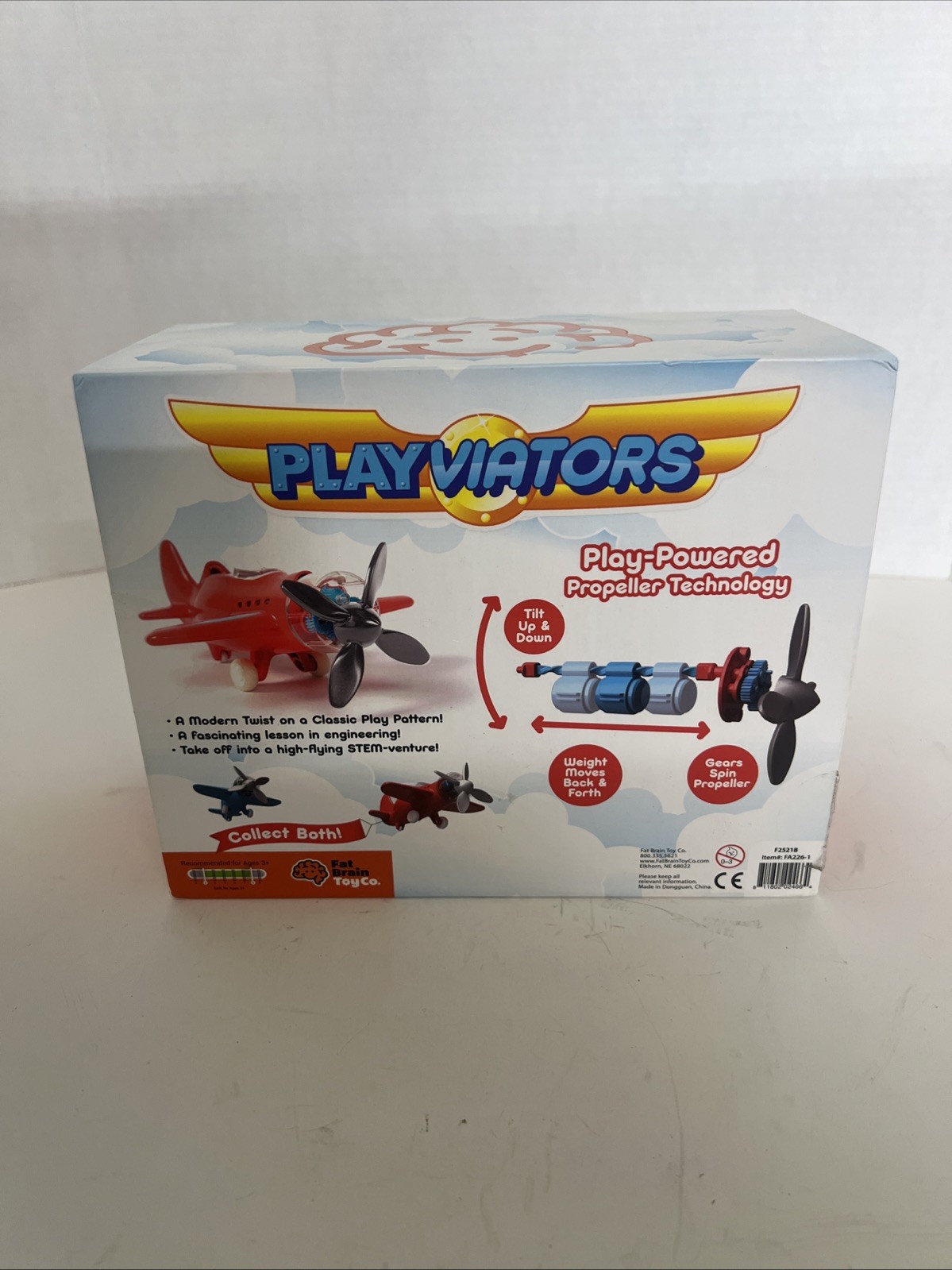 NEW IN BOX Fat Brain Toy Company Playviators Red Airplane