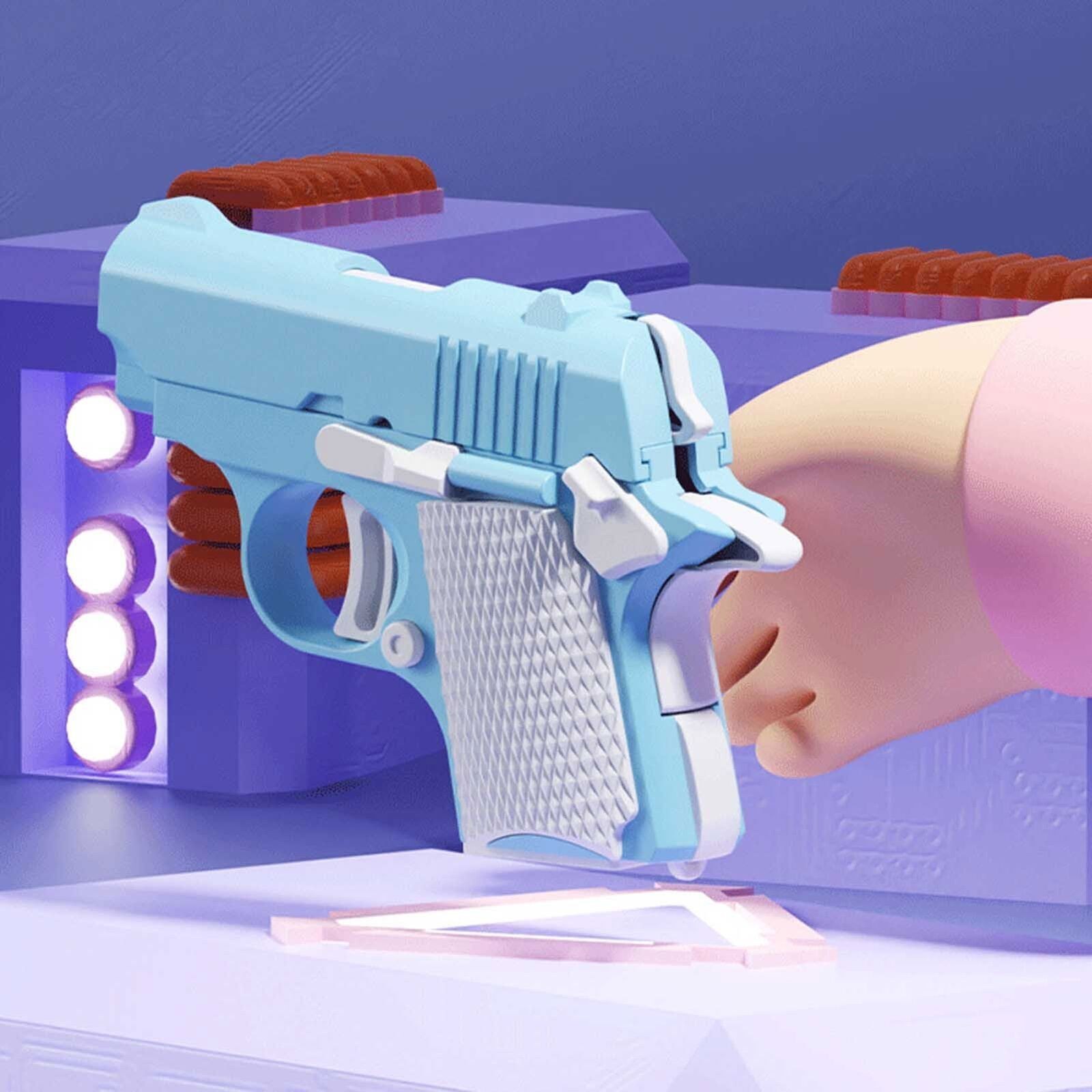 Fidget Gun Toy Sensory Toys 3D Printed Anti-anxiety Gravity Guns For Kids Adult