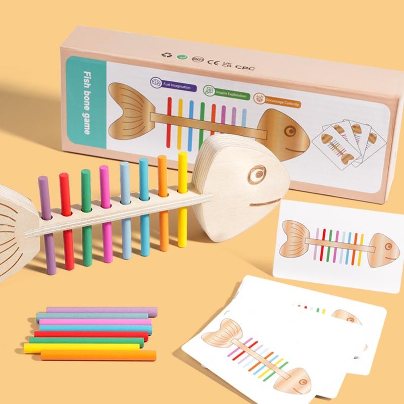 Children Wooden Balance Stick Sensory Puzzle Game Educational Birthday Gift