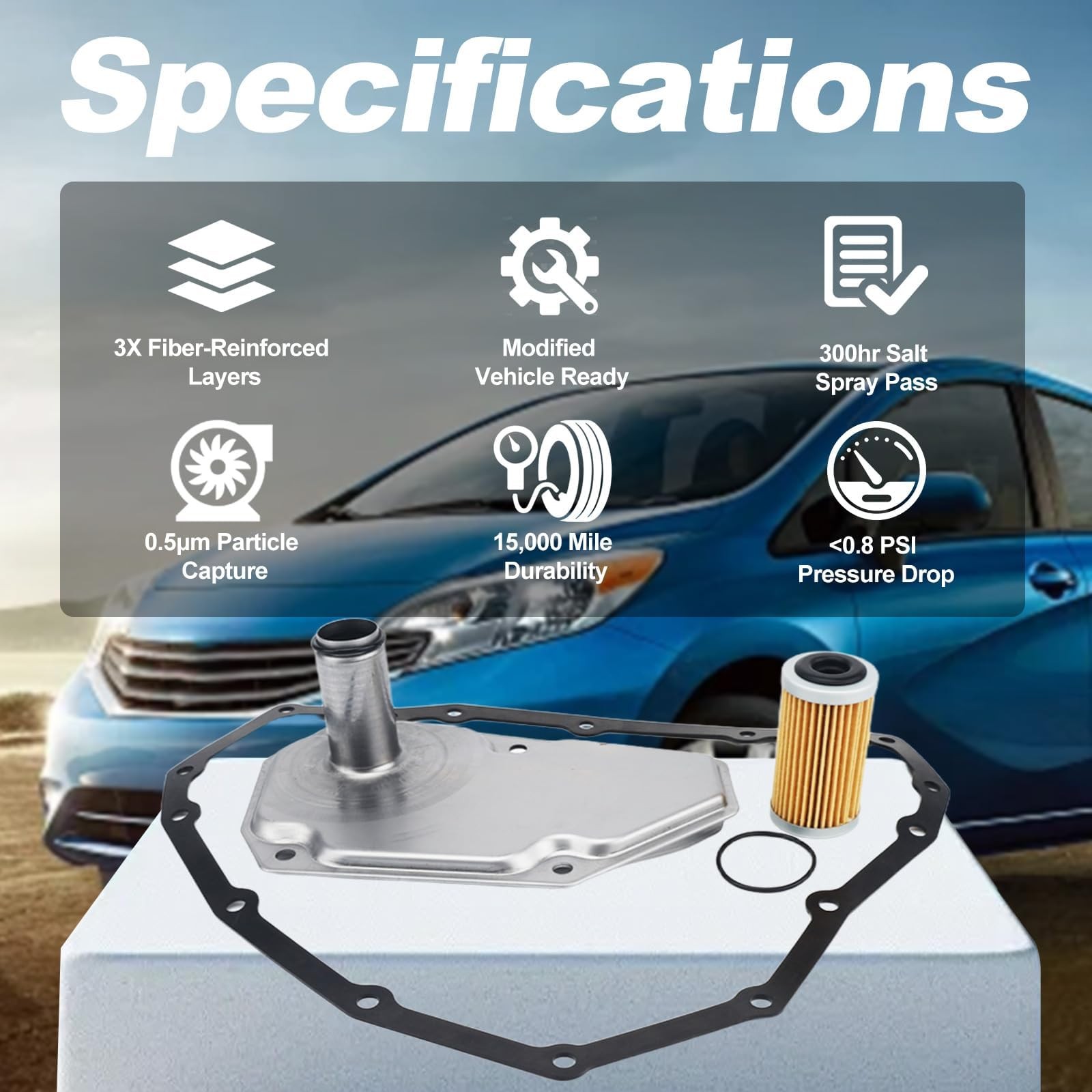 RARAYC RE0F11A JF015E CVT Transmission Filter & Oil Pan Kit