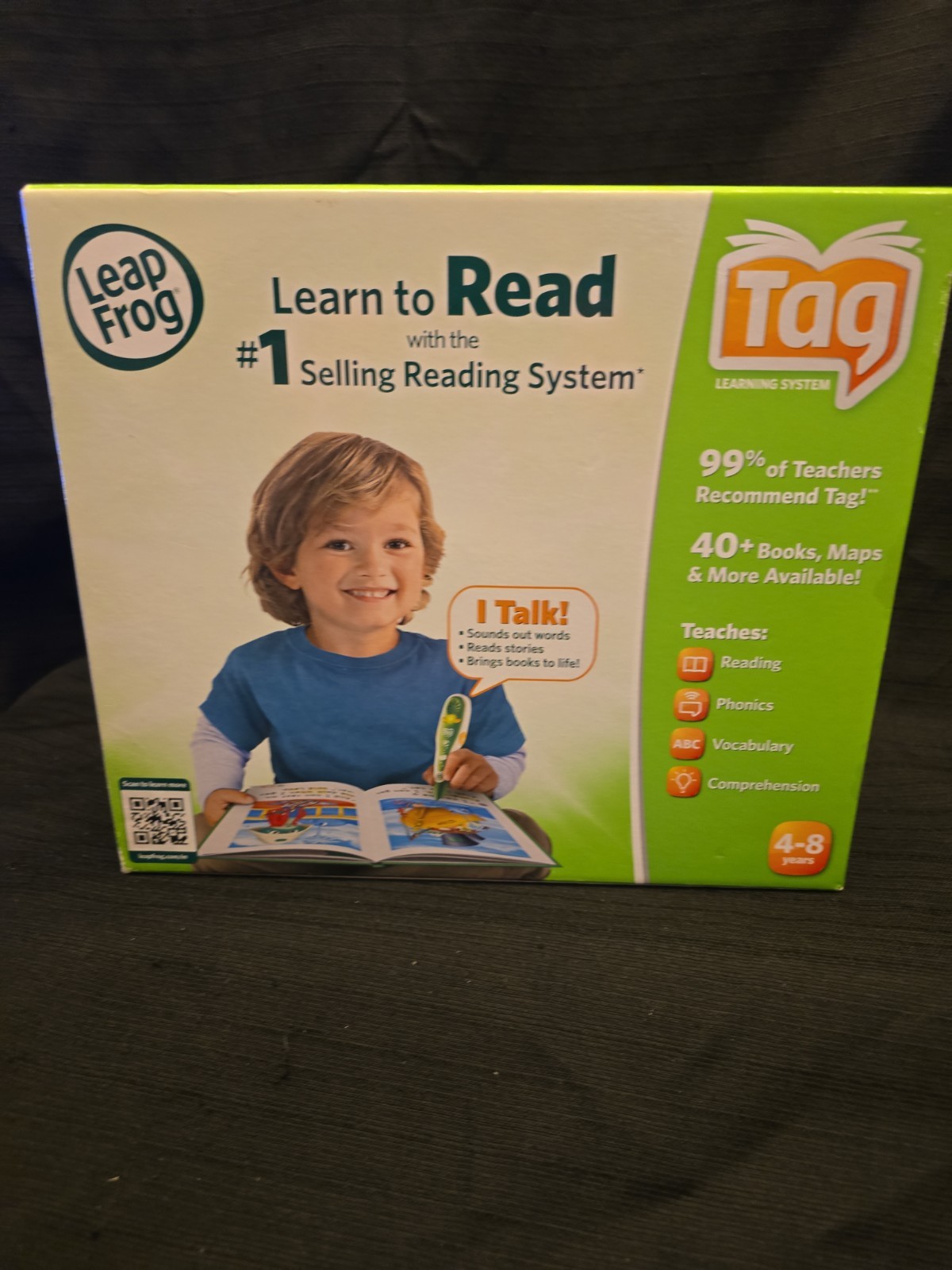 LeapFrog Tag Reading System Green Stylus Bundle Set Book & Reader