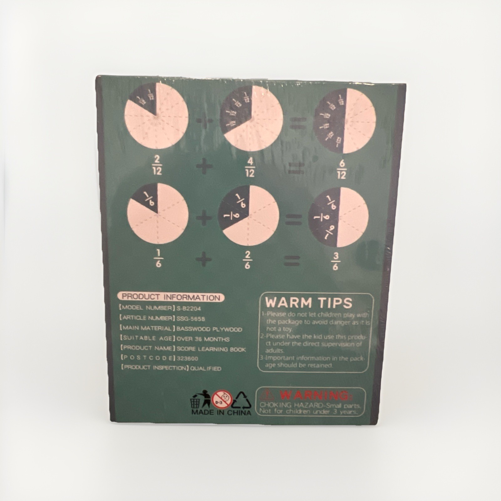 Magnetic Fraction Demonstration Book Educational Highiy Game– Puzzle S3E3