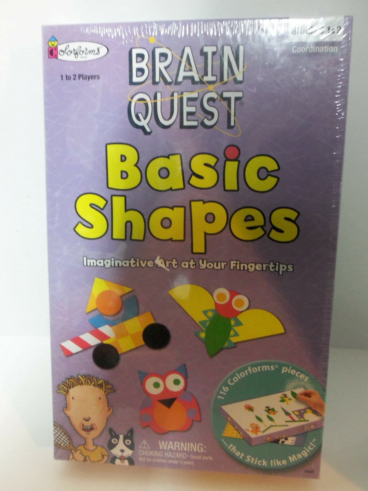 Color Forms Brain Quest Basic Shapes Grades 1&2 Learning Homeschooling BRAND NEW