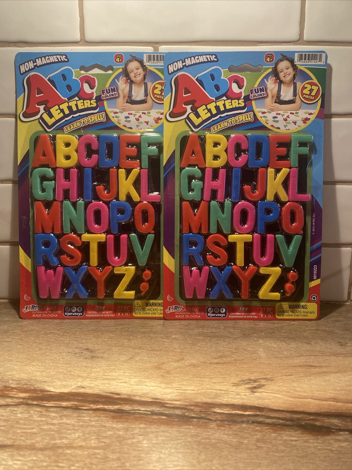 NIB Numbers And letters Non Magnetic Learning Fun 53 Pieces Total Fun Colors