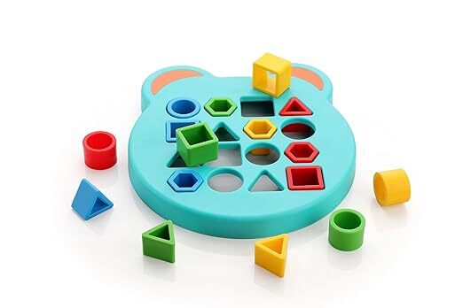 ZUDO Shape Matching, Color Sensory, Geometric Puzzles Learning Toy for Kids