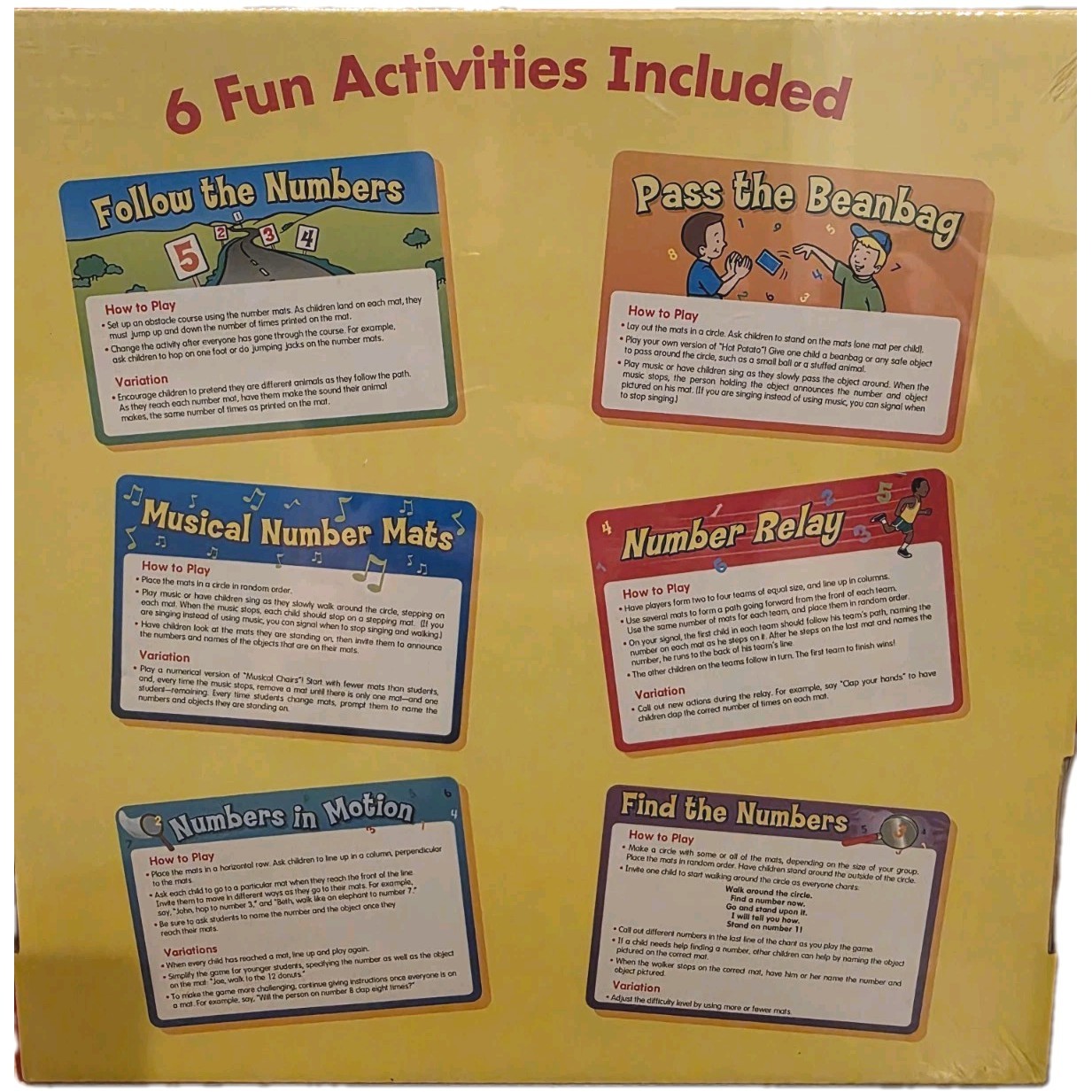 Lakeshore Number Activity Mats And Game Ideas Nonslip Numbers To 20 NEW