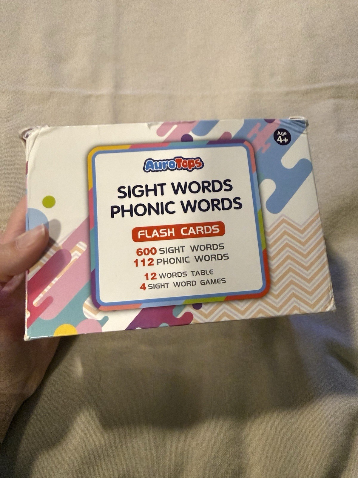 Auro Tops Sight And Phonic Words Flash Cards 712