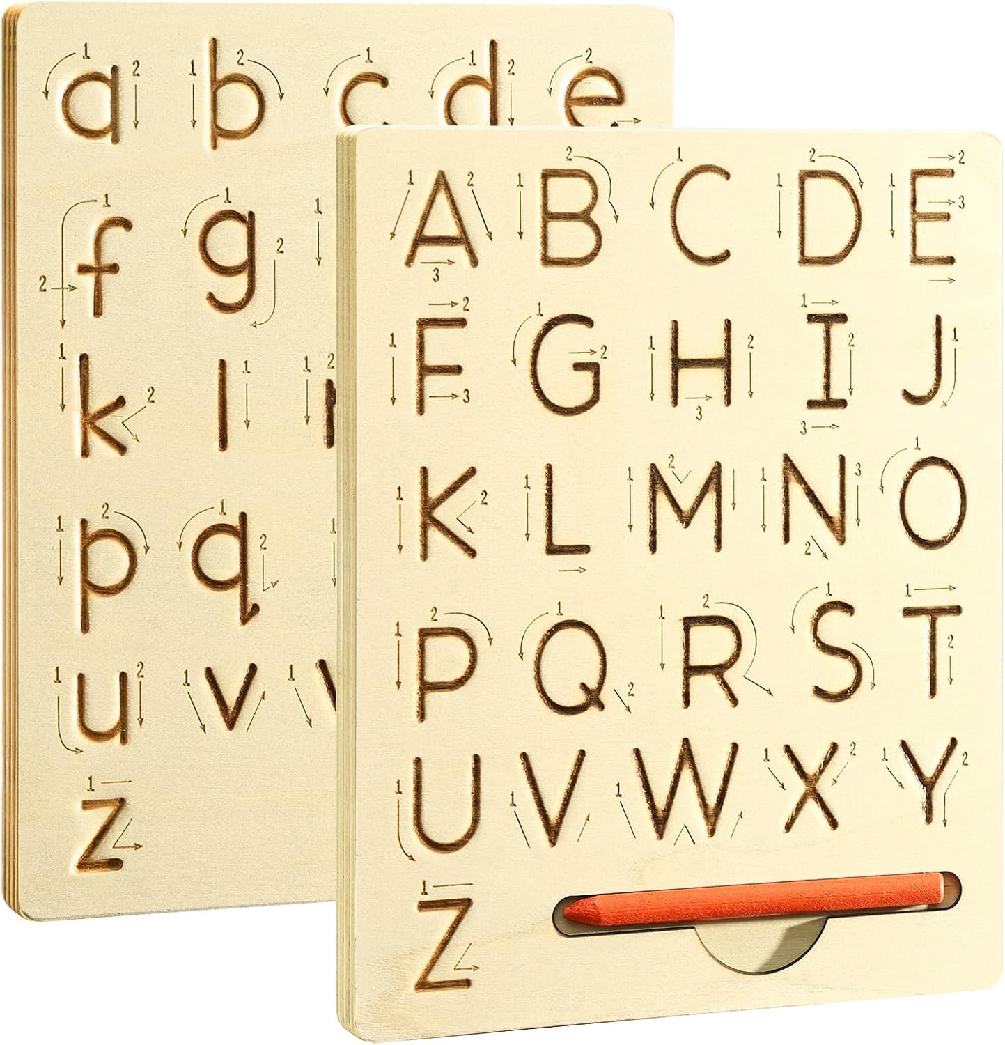 Lightweight Wooden Handwriting Practice Board for Ages 3-8 – Travel Friendly