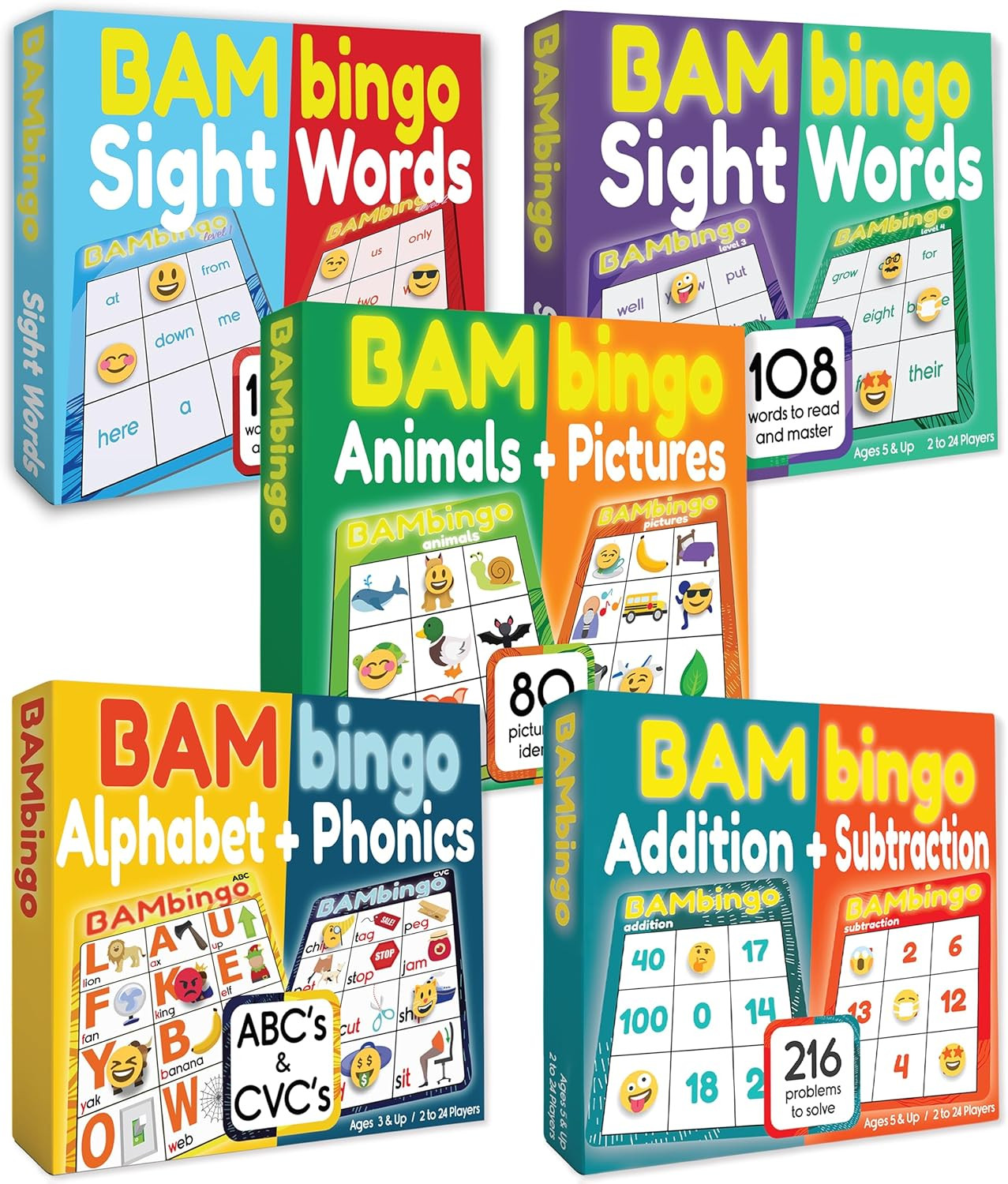 The Big Bambingo Bundle – Sight Words, Animals, Alphabet, Phonics and Math