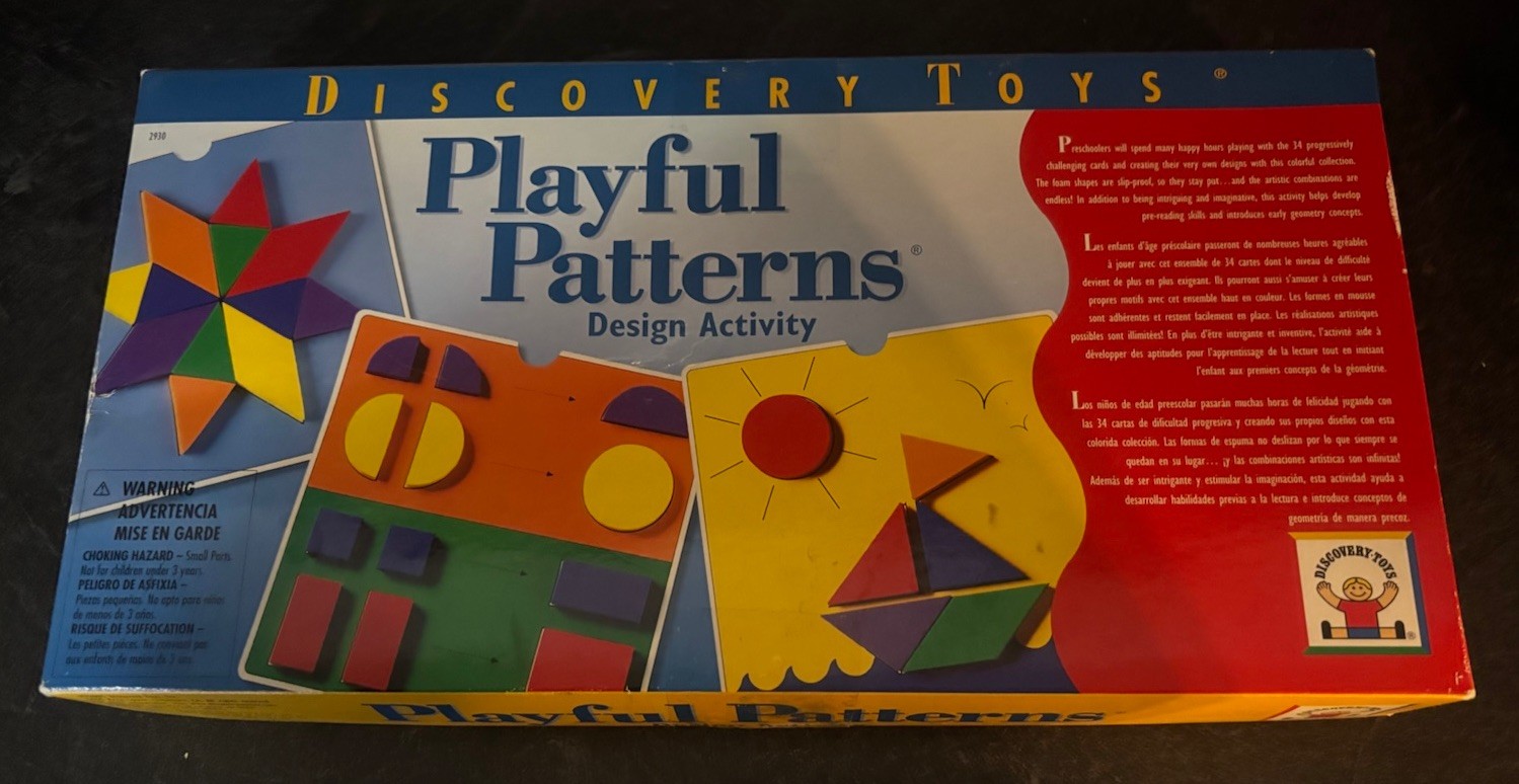 DISCOVERY TOYS design activity PLAYFUL PATTERNS Complete