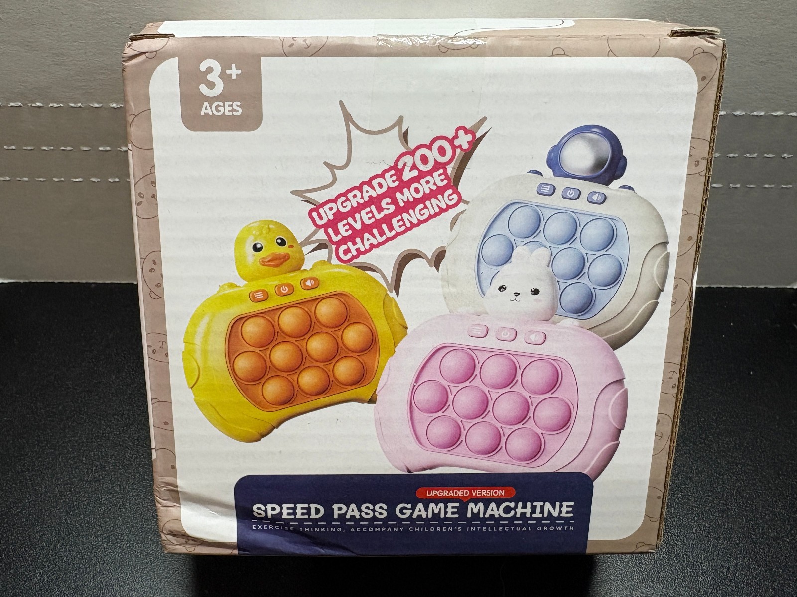 Speed Pass Game Machine Push Fidget Sensory Toy Game Bear Variety Ages 3+
