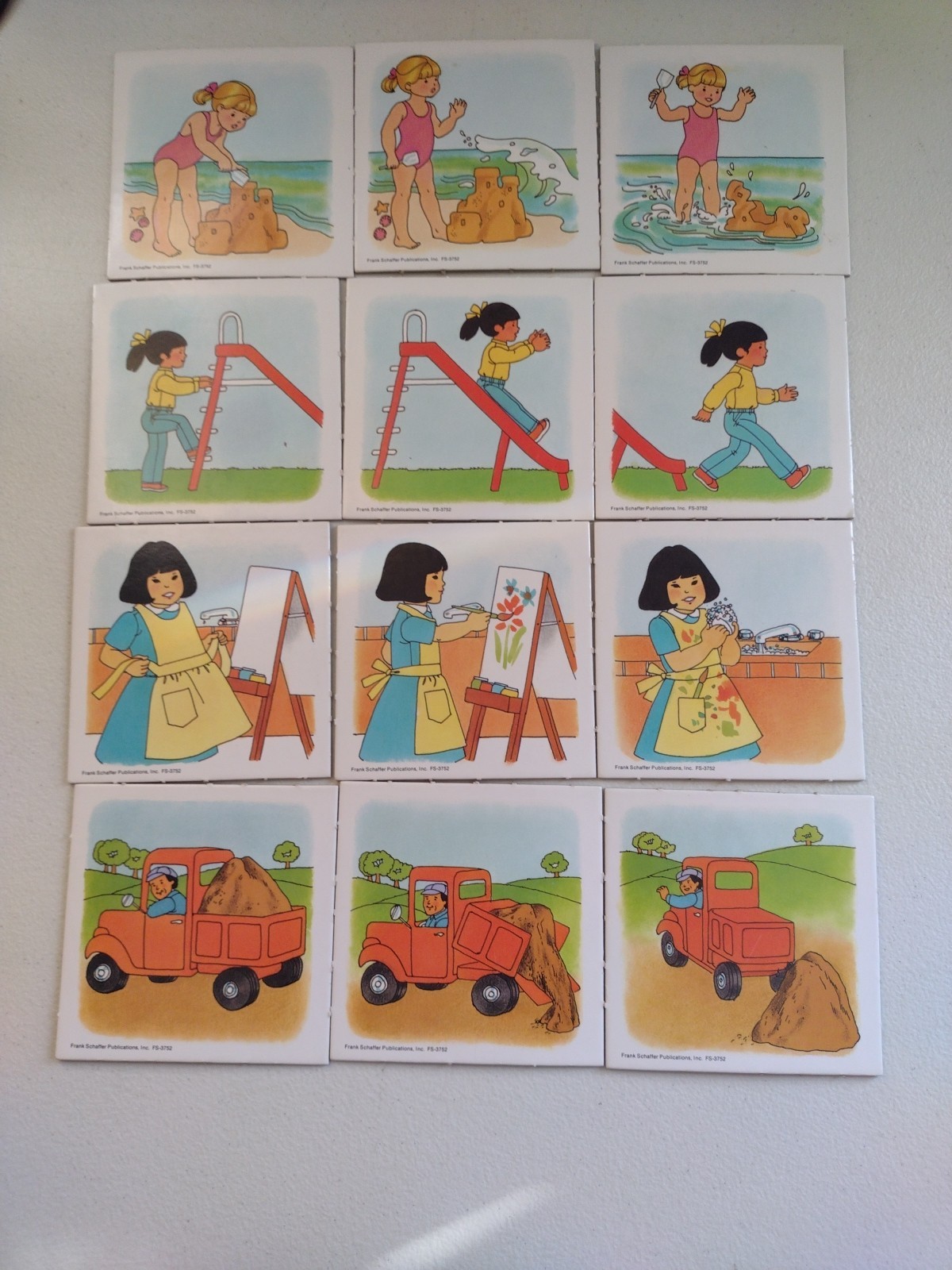 Frank Schaffer 3-Scene Sequencing Cards 16 Sets FS-3752 1998 complete Ages 3-6