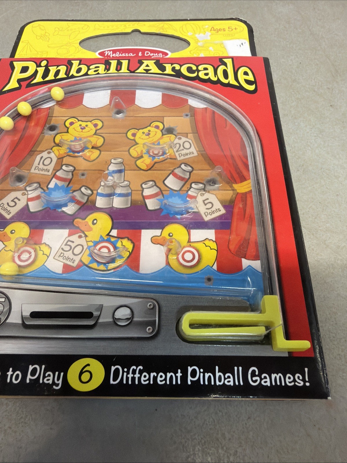Melissa & Doug Pinball Arcade – Travel Toy With 6 Pinball Games Ducks