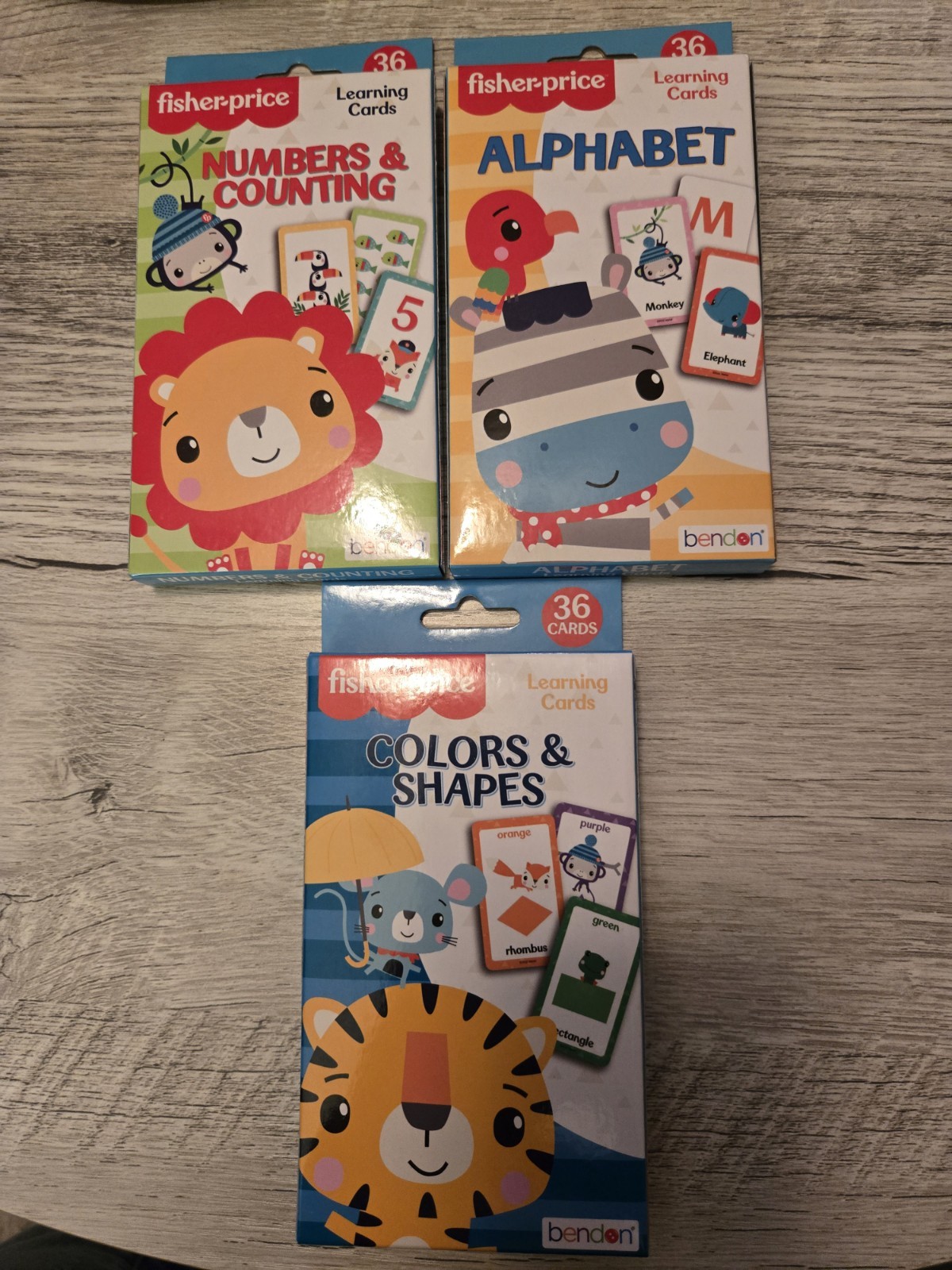 Flash Cards FISHER PRICE Little People Flash Cards, 36 cards/pk, 3 Packs