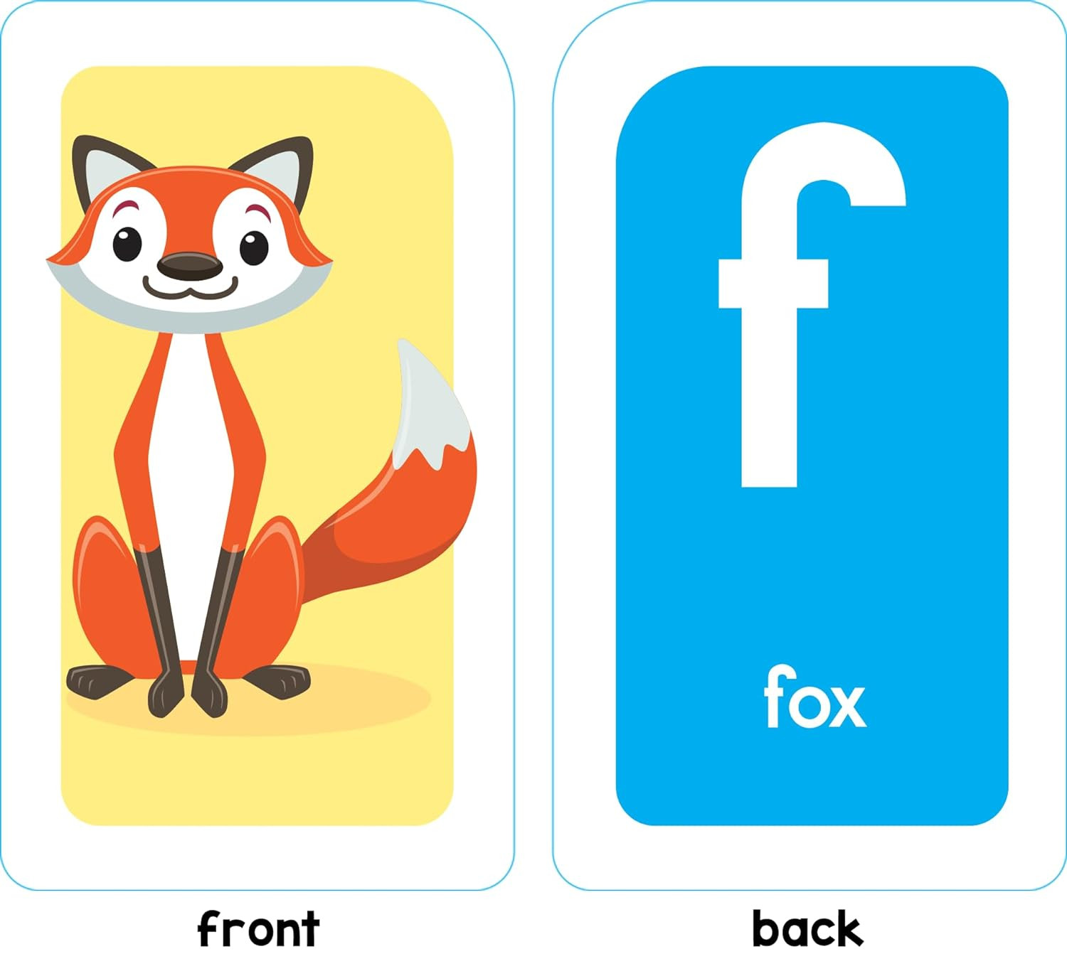 Flash Cards For Kids ABC Alphabet Toddlers Early Learning Educational First Word