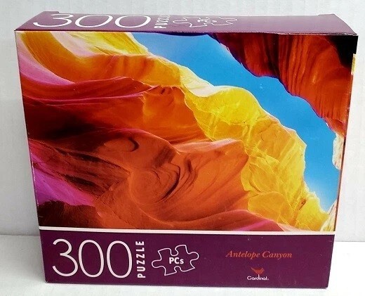 NEW 300 PC PUZZLE SET JIGSAW RAINBOW VEGGIES COLORFUL GUITARS ANTELOPE CANYON