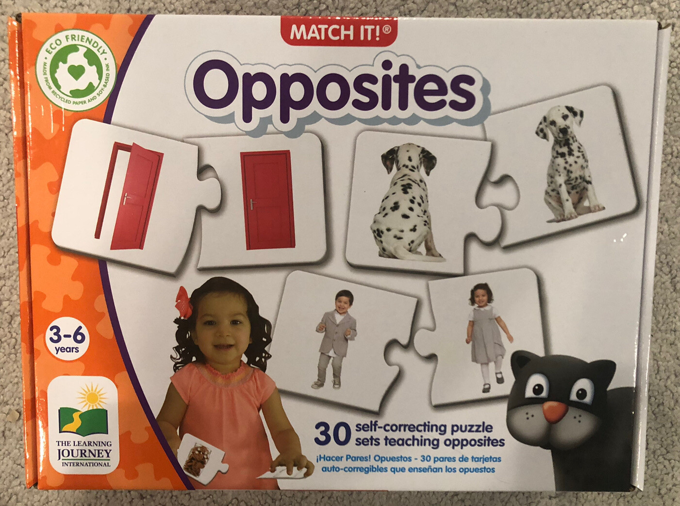 The Learning Journey: Match It! Opposites 3-6 Years Toddler Puzzle Pieces New