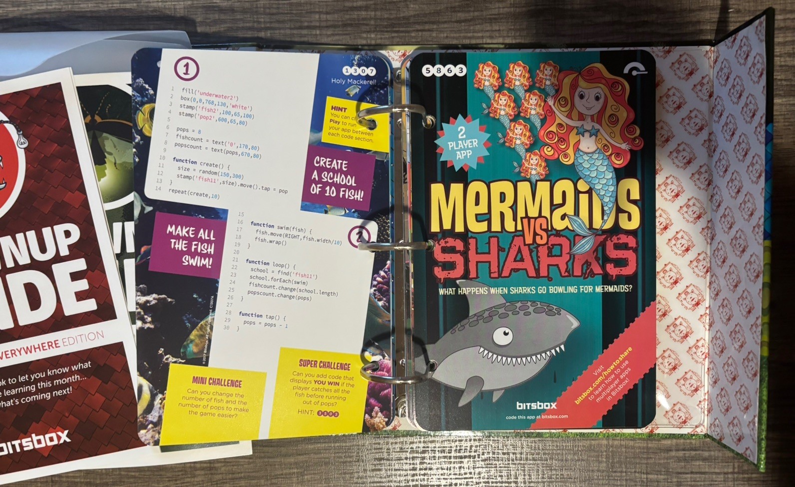 Bitsbox Computer Coding 6 Coding Sets, 2 Binders Homeschool STEM Educational