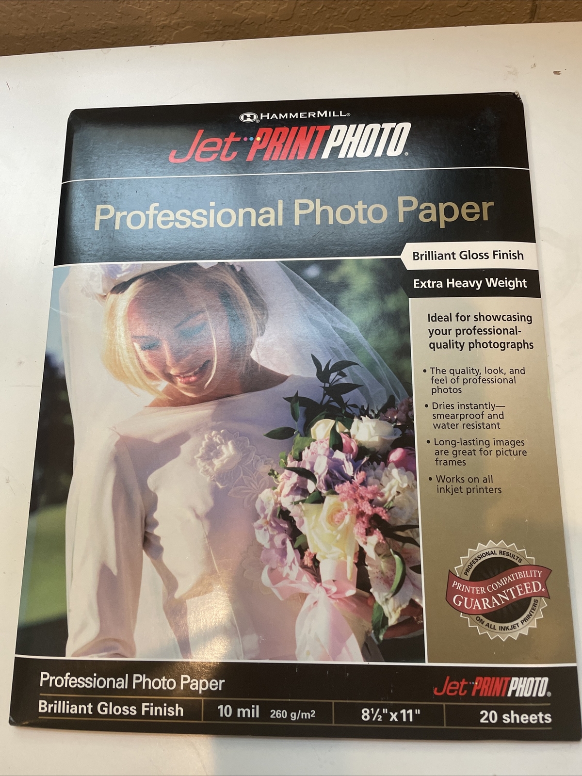 Jet PRINT PHOTO PROFESSIONAL PHOTO PAPER. SUPERIOR GLOSS. NEW SEALED! 02728-0
