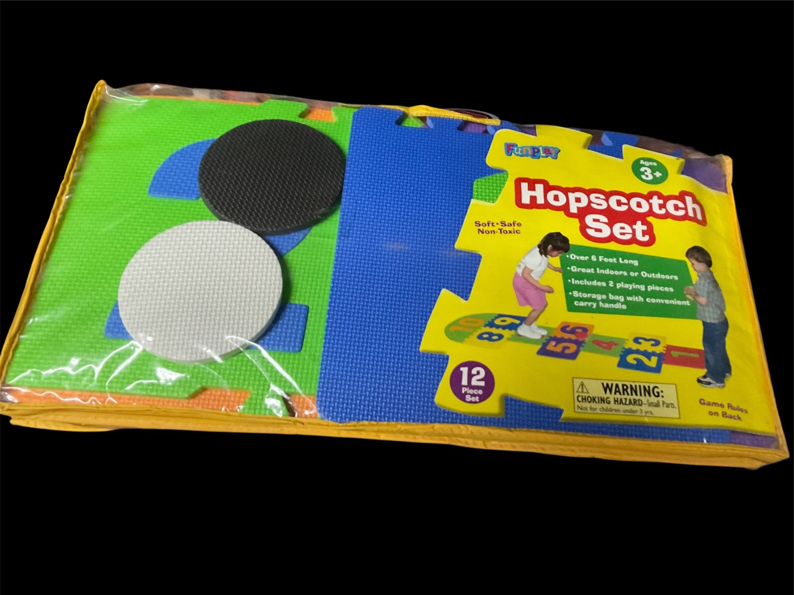 Funplay Heavy Duty Hopscotch Puzzle Mat 12 piece set New