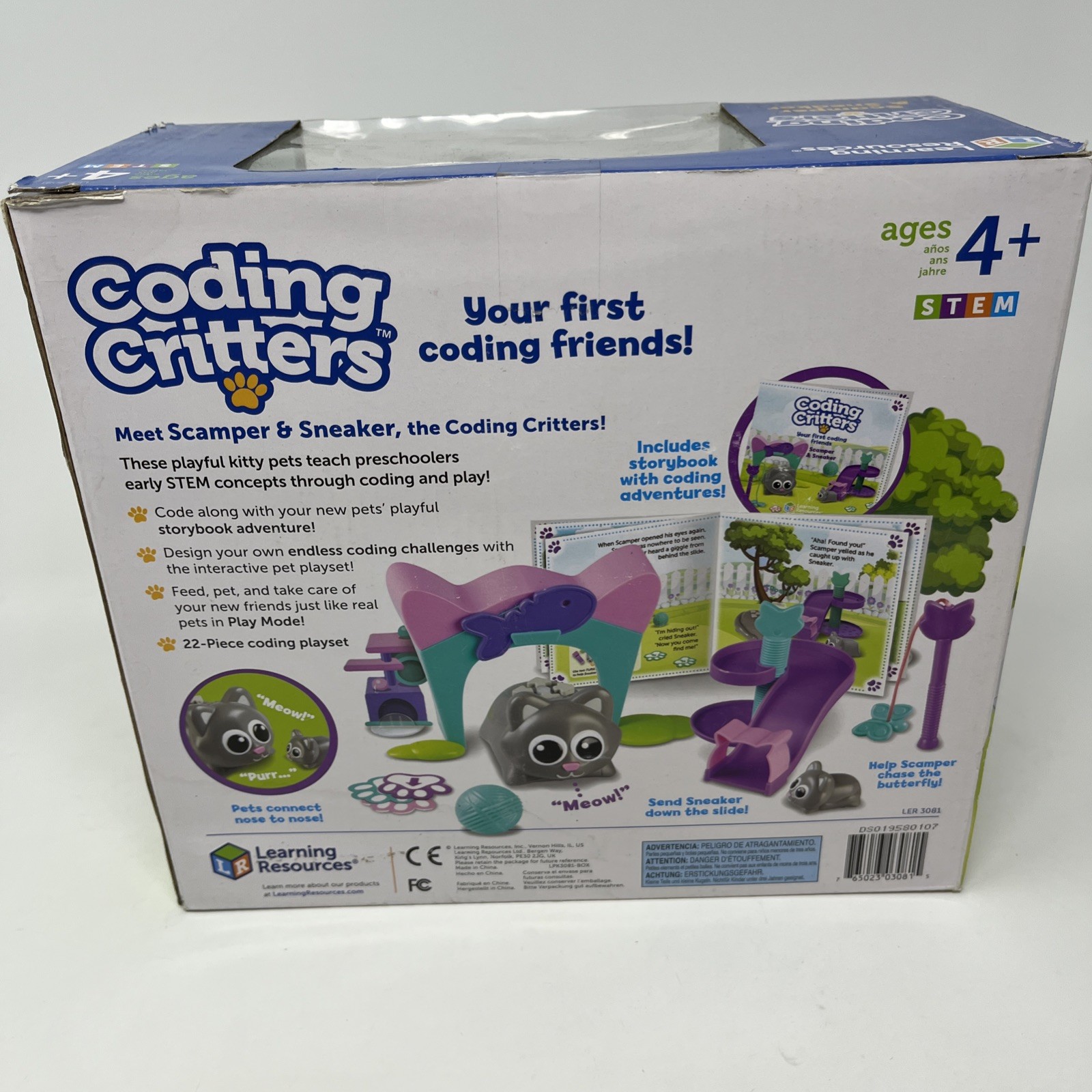 Learning Resources Coding Critters~Scamper & Sneaker New Sealed Box