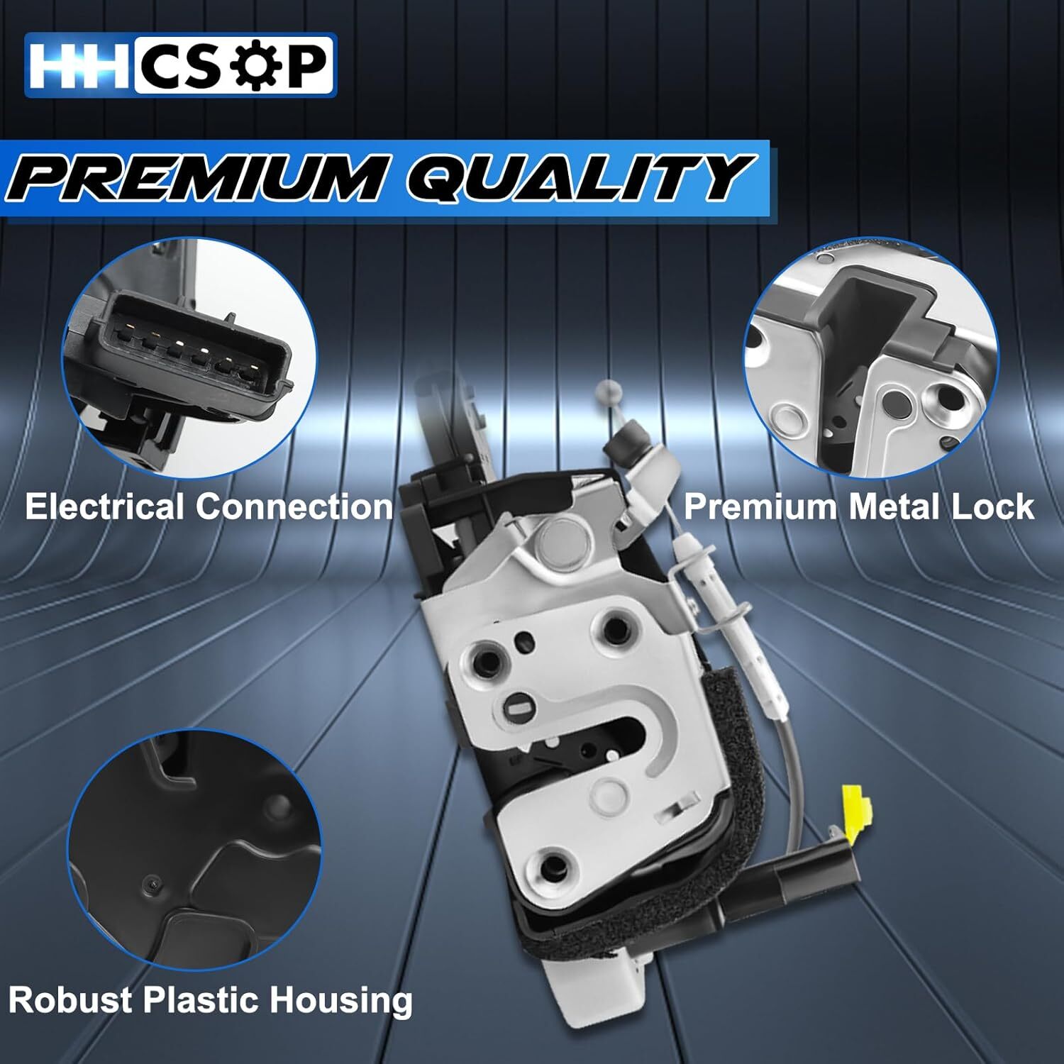 2 Set Front Left Driver & Right Passenger Side Door Lock Actuator Latch Assembly