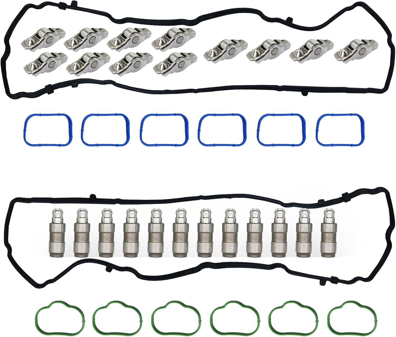 Rocker Arm and lifter 12Pcs Compatible with ChrysIer 200 300 Dodge Ram 1500